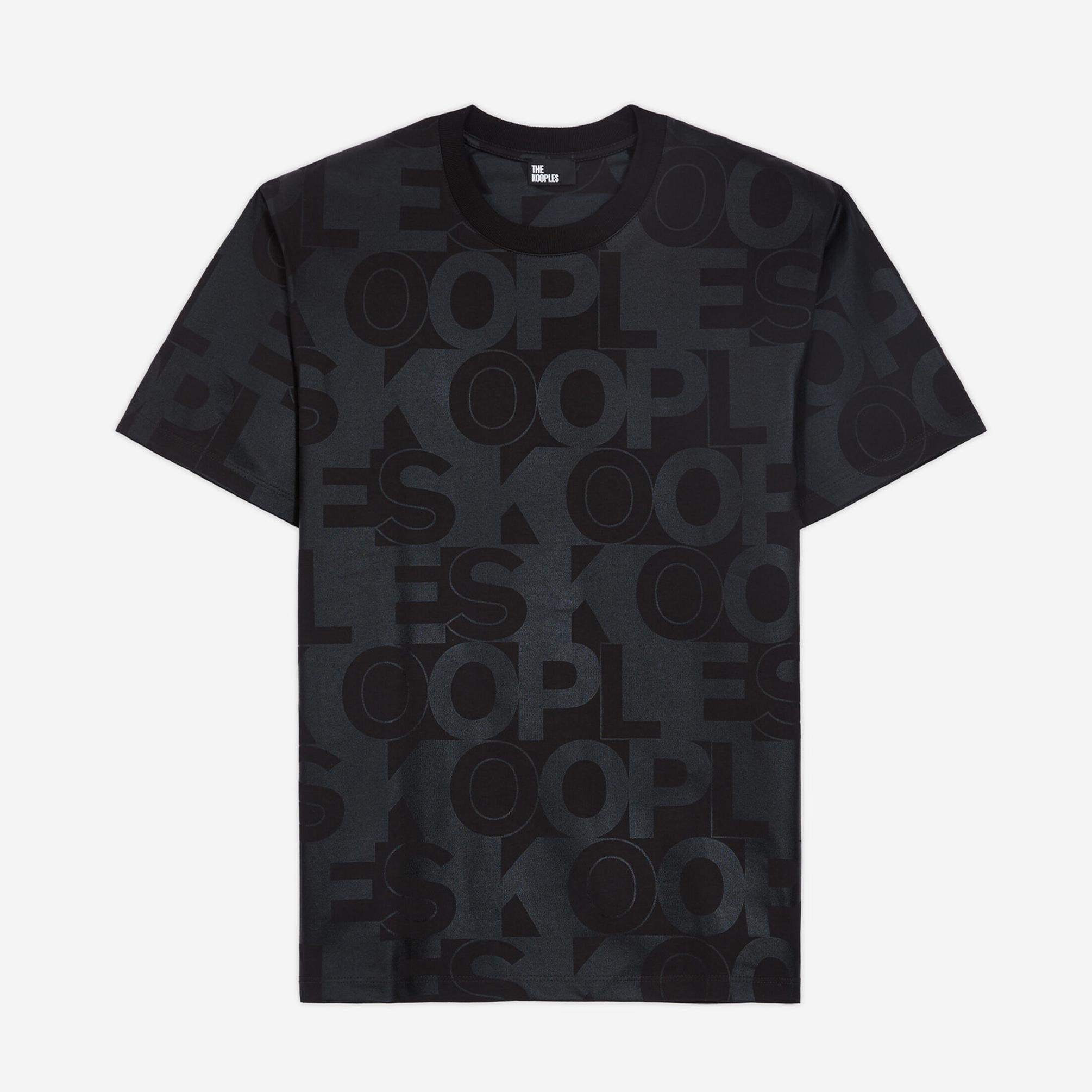  The Kooples Logomania Erkek Siyah T-Shirt