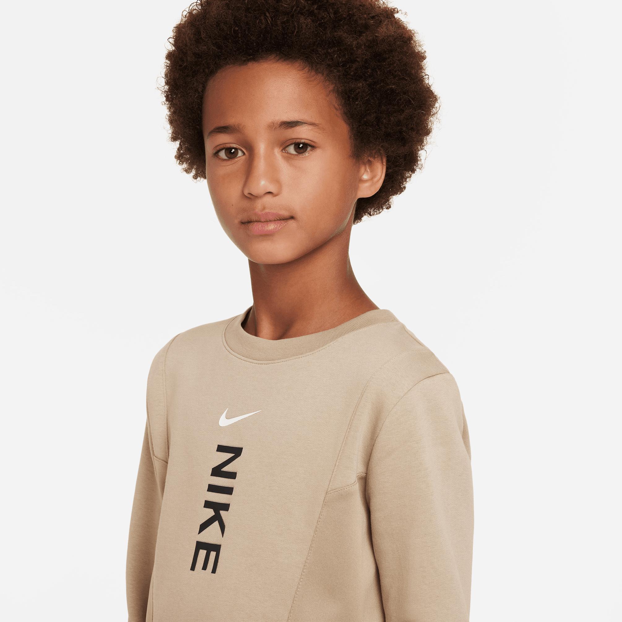  Nike Sportswear Hybrid Yün Genç Çocuk Haki Sweatshirt