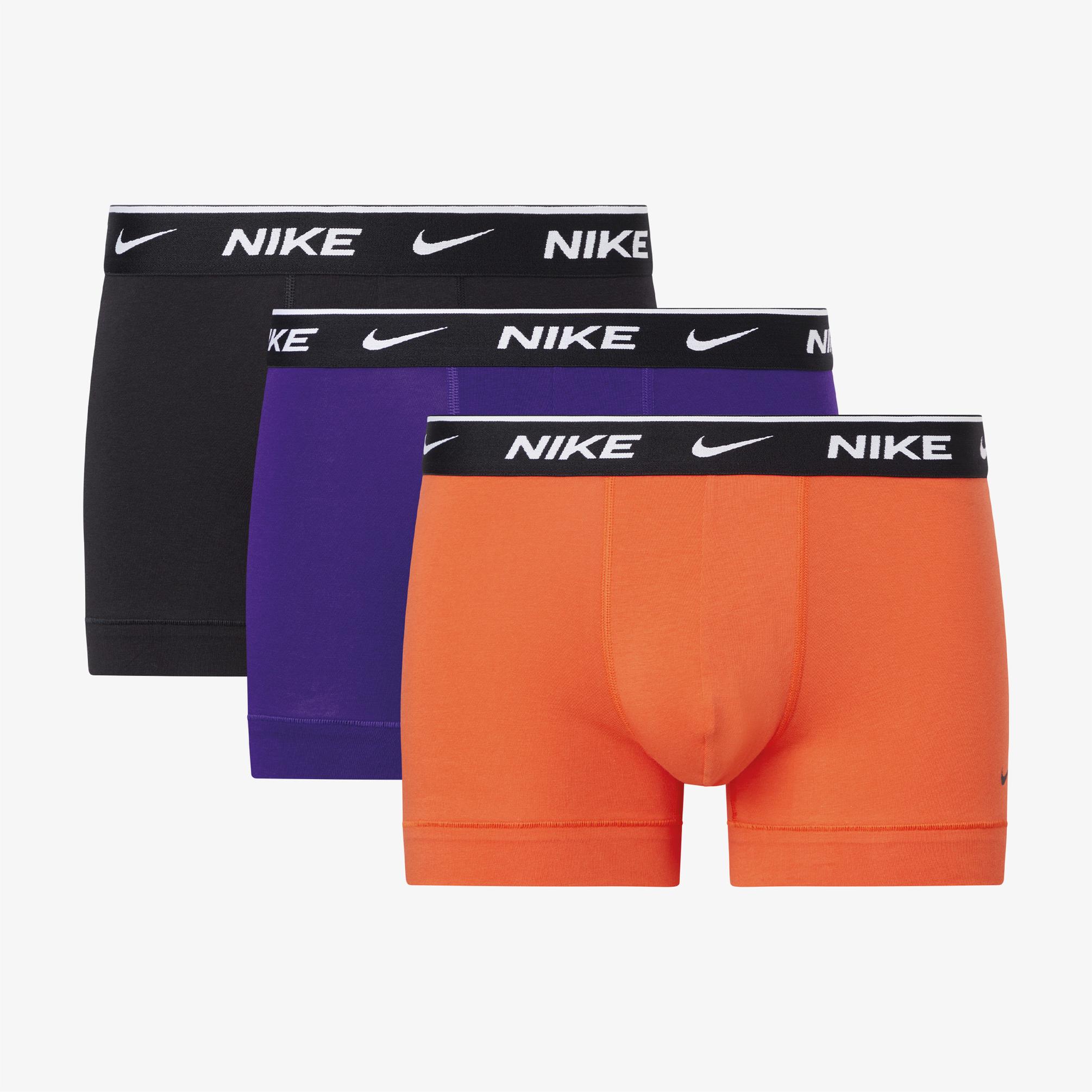  Nike Trunk 3'lü Erkek Çok Renkli Boxer