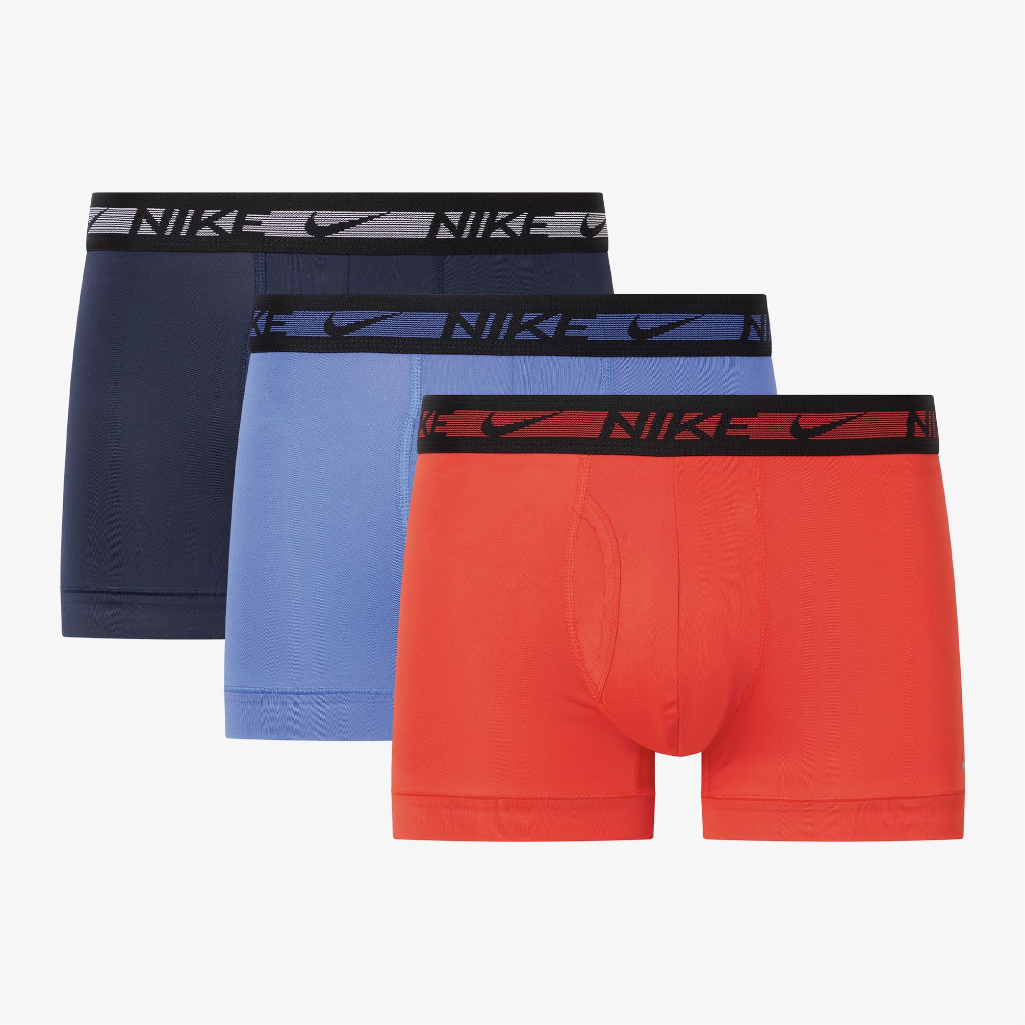  Nike Trunk 3'lü Erkek Çok Renkli Boxer