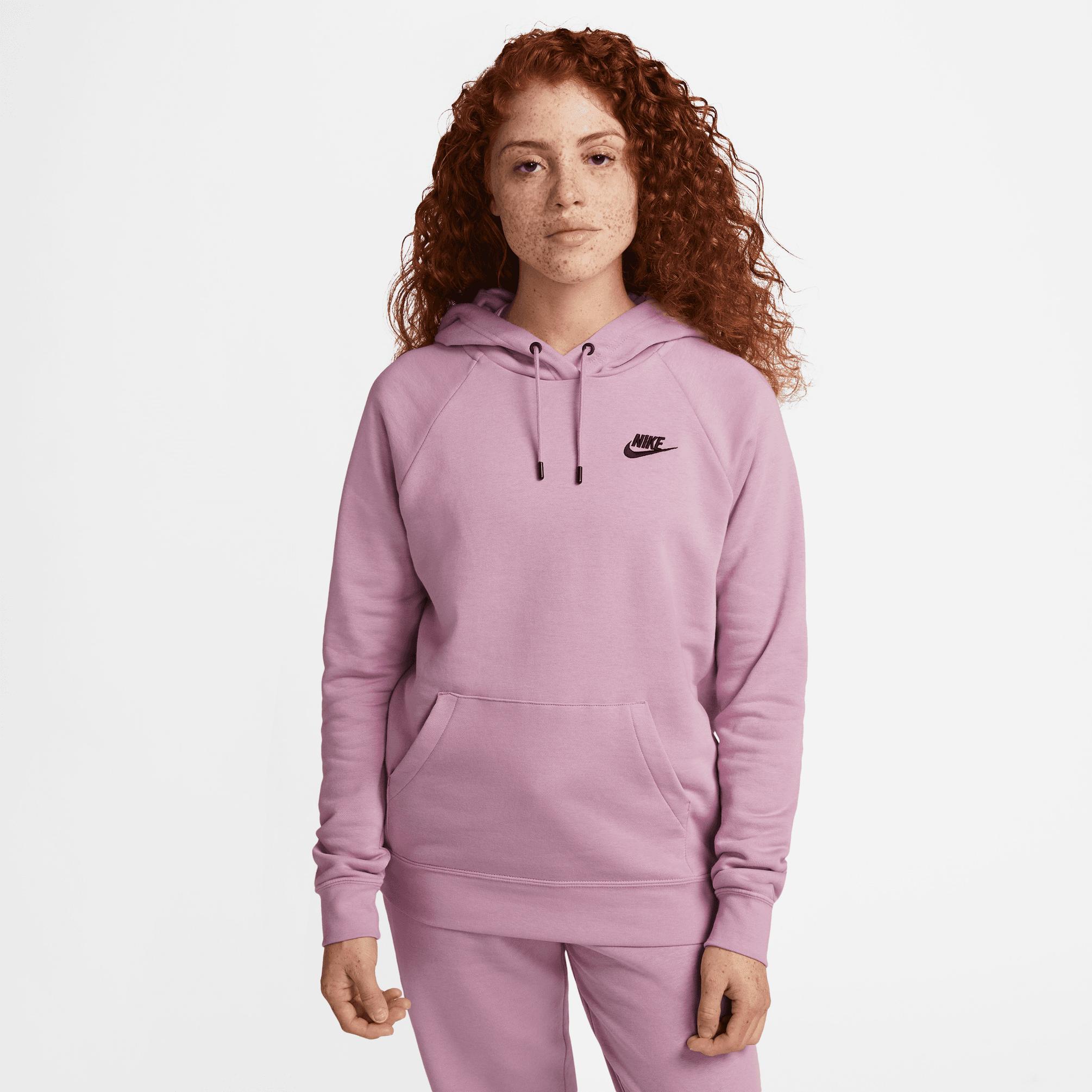  Nike Sportswear Essential Fleece Kadın Mor Hoodie