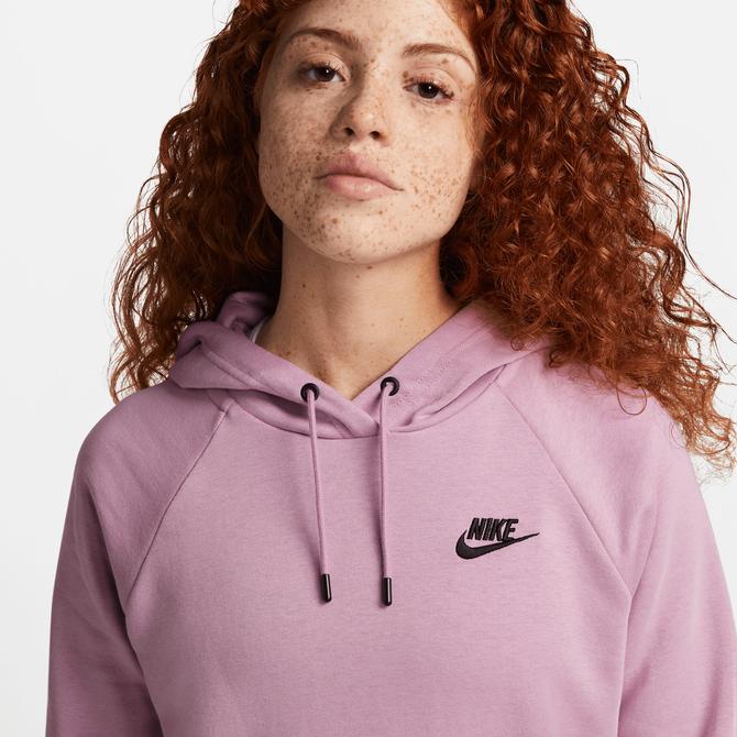  Nike Sportswear Essential Fleece Kadın Mor Hoodie