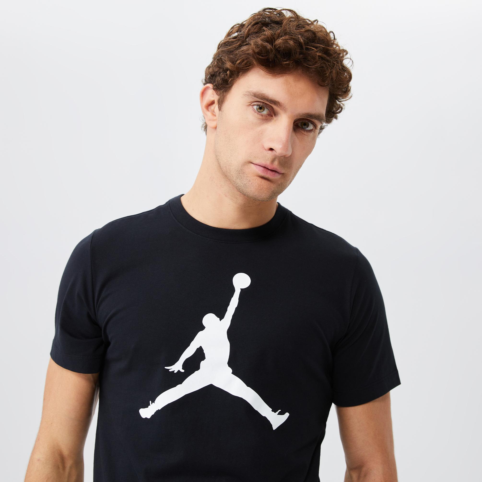  Jordan Jumpman Crew Erkek Siyah T-Shirt