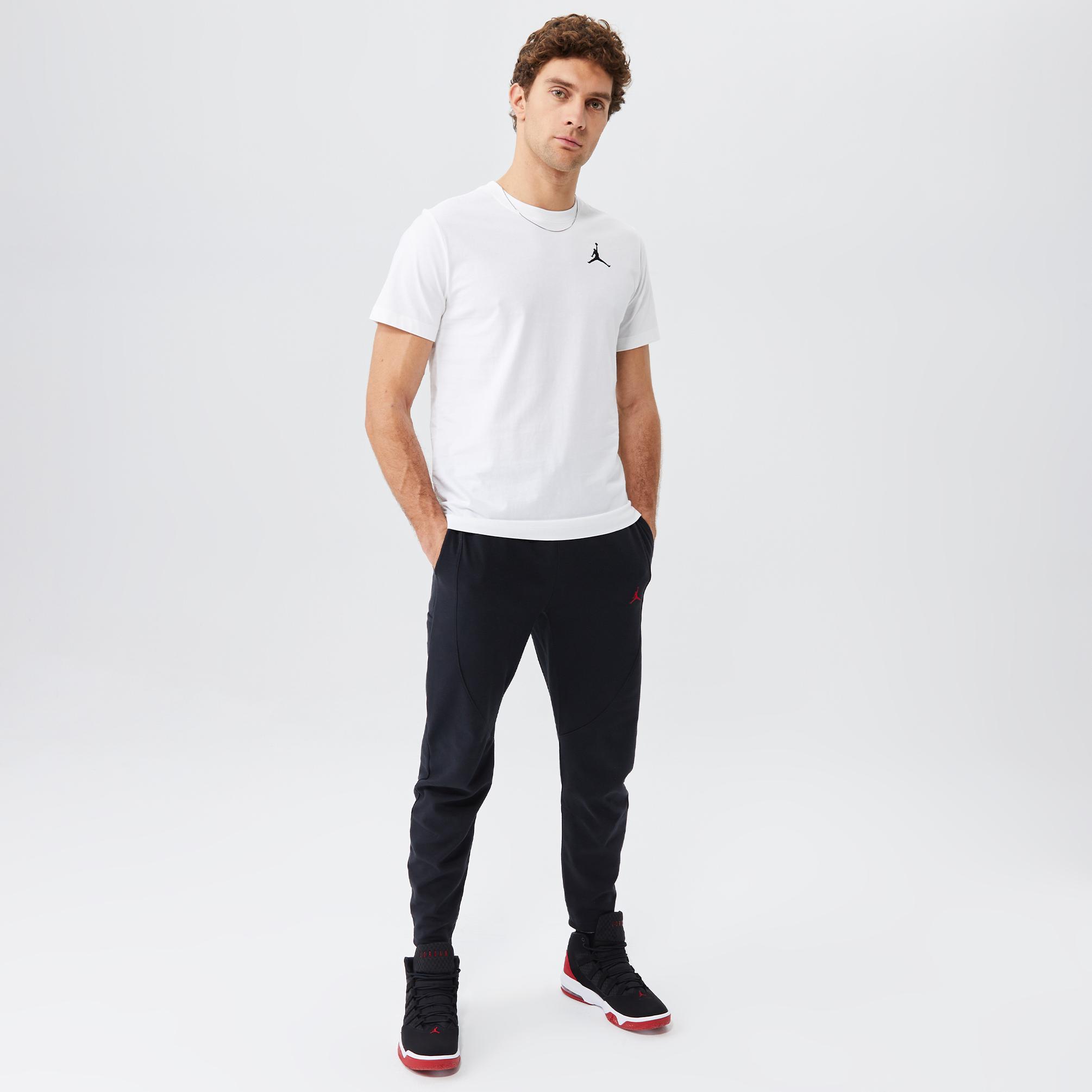  Jordan Jumpman Short Sleeve Erkek Beyaz T-Shirt