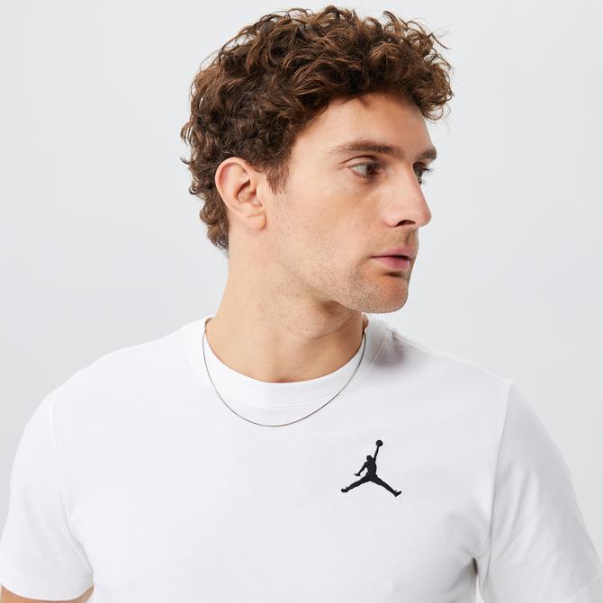  Jordan Jumpman Short Sleeve Erkek Beyaz T-Shirt