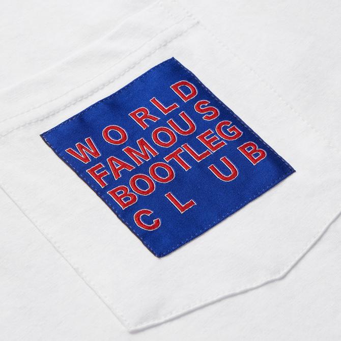  Market World Famous Bootleg Club Pocket Erkek Beyaz T-Shirt