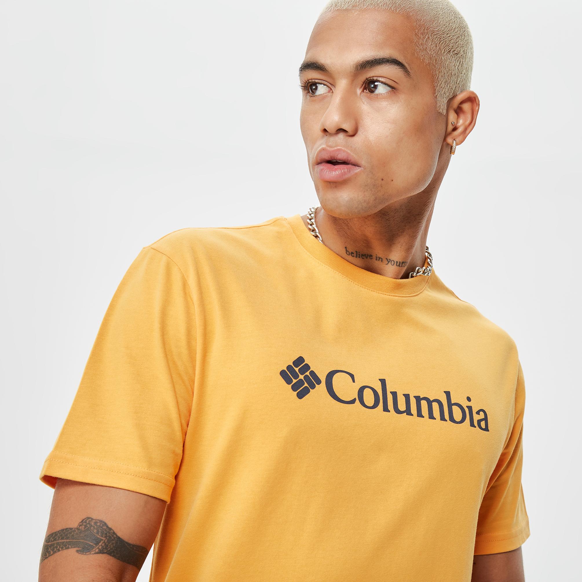  Columbia CSC Basic Logo Brushed Erkek Turuncu T-Shirt