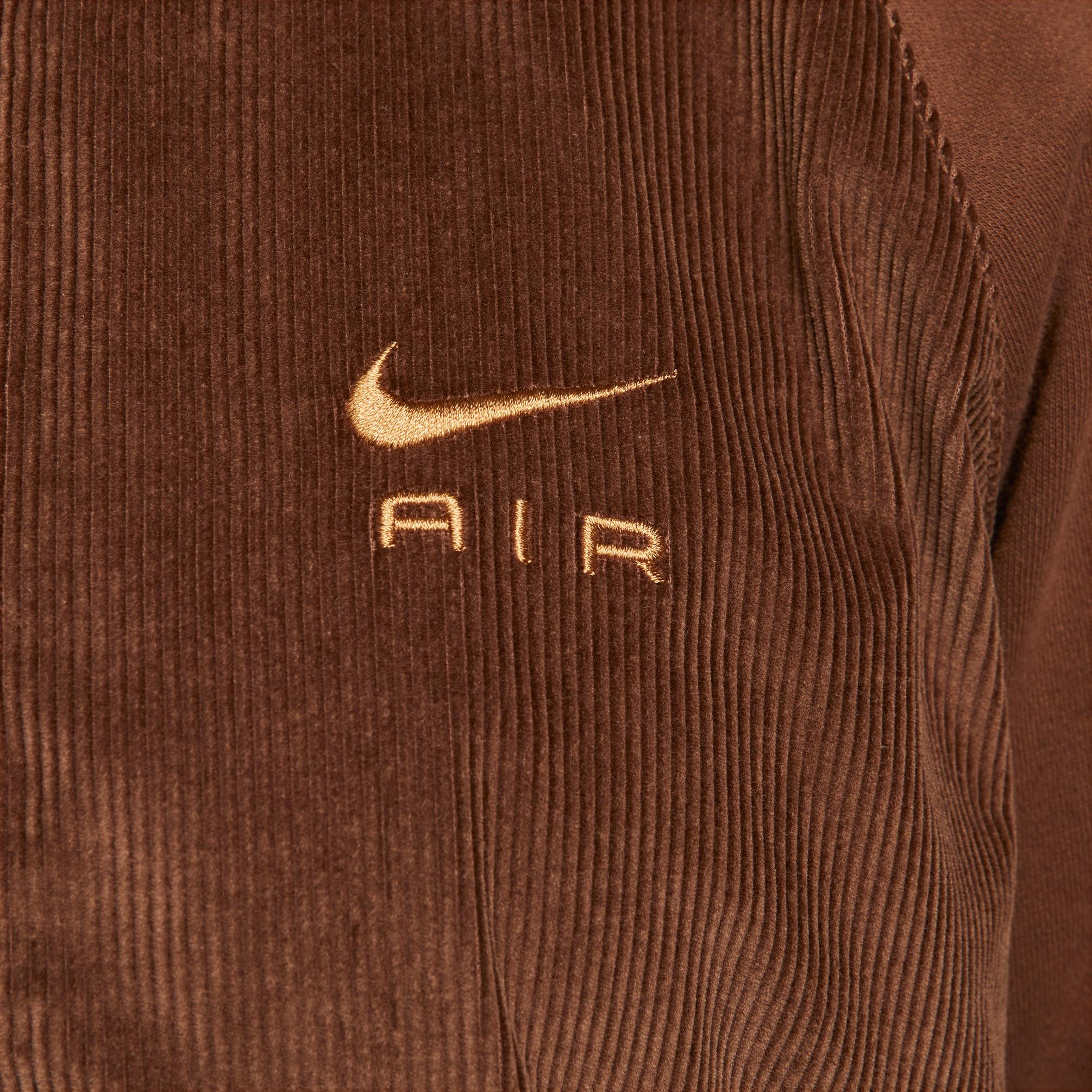  Nike Air Corduroy Fleece Full-Zip Kadın Kahverengi Ceket
