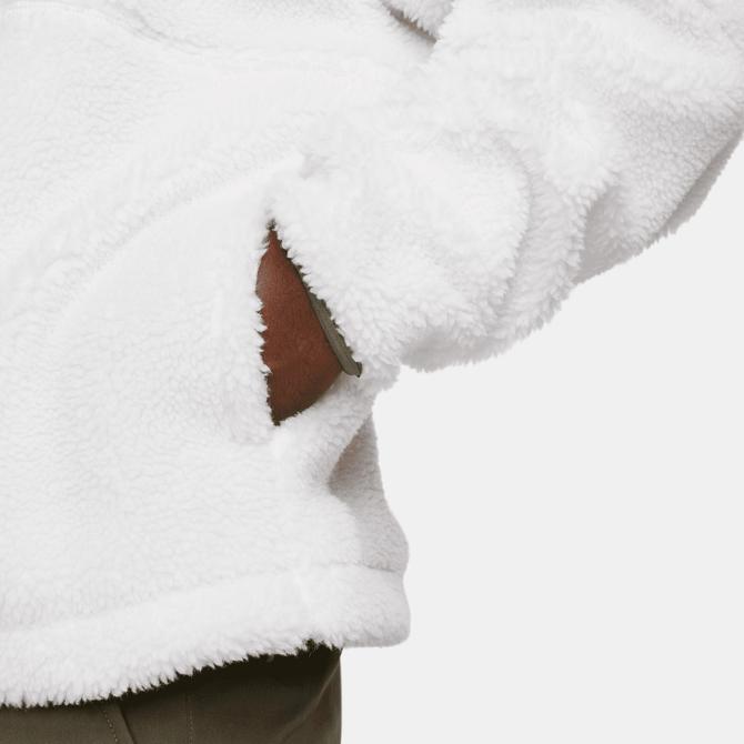  Nike Sporswear Club+ Fleece Winterized Erkek Beyaz Sweatshirt