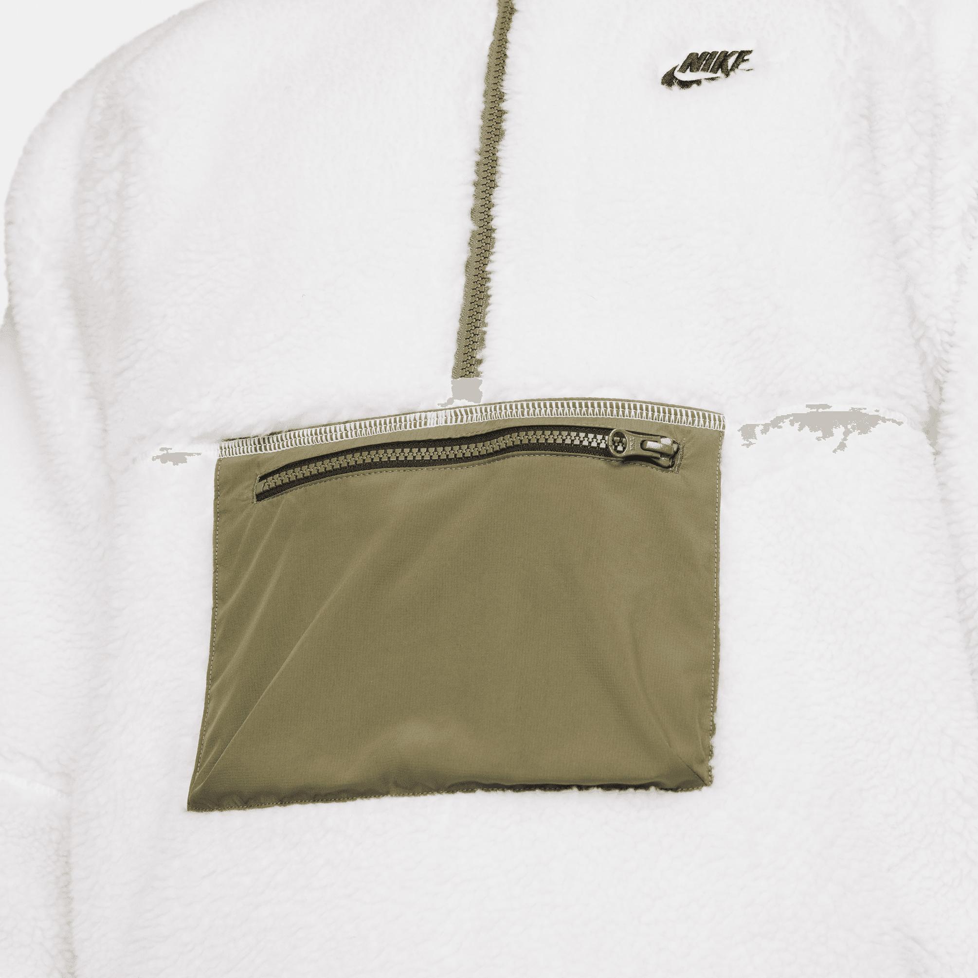  Nike Sporswear Club+ Fleece Winterized Erkek Beyaz Sweatshirt