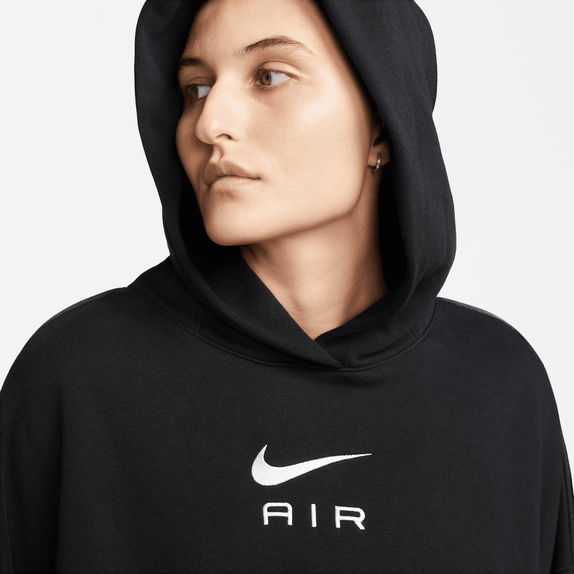  Nike Sportswear Air Fleece Kadın Siyah Hoodie