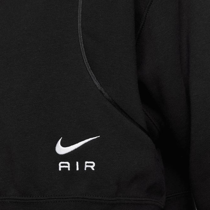  Nike Sportswear Air Fleece Cropped Kadın Siyah Eşofman Üstü