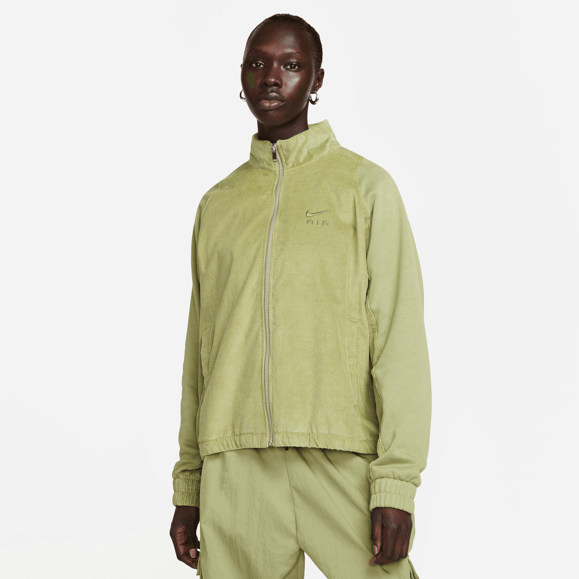  Nike Air Corduroy Fleece Full-Zip Kadın Yeşil Ceket