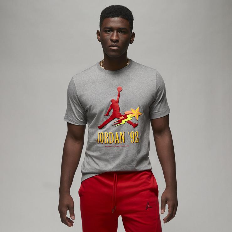 Jordan Brand Graphic Erkek Gri T-Shirt