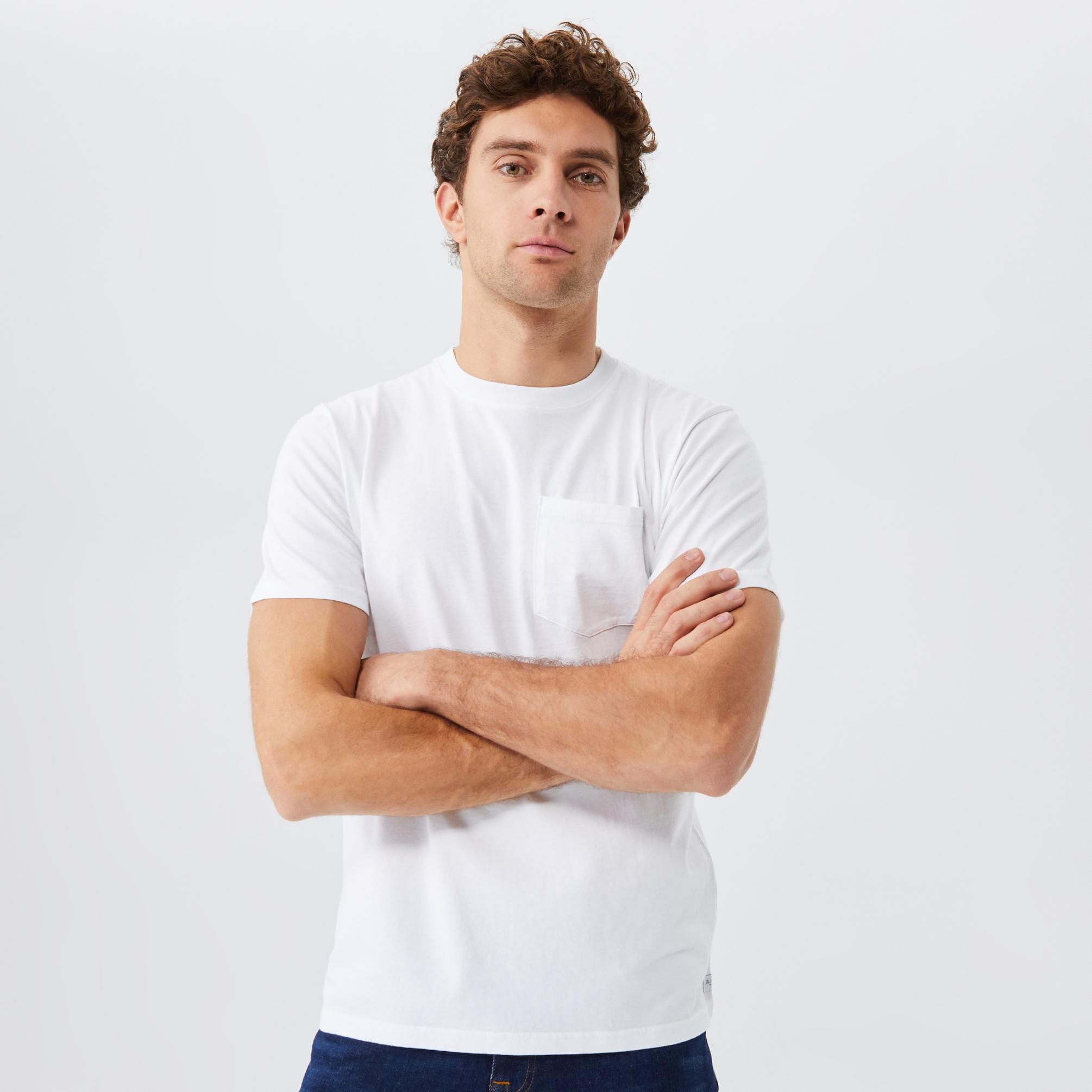 The Hundreds Perfect Pocket Erkek Beyaz T-Shirt