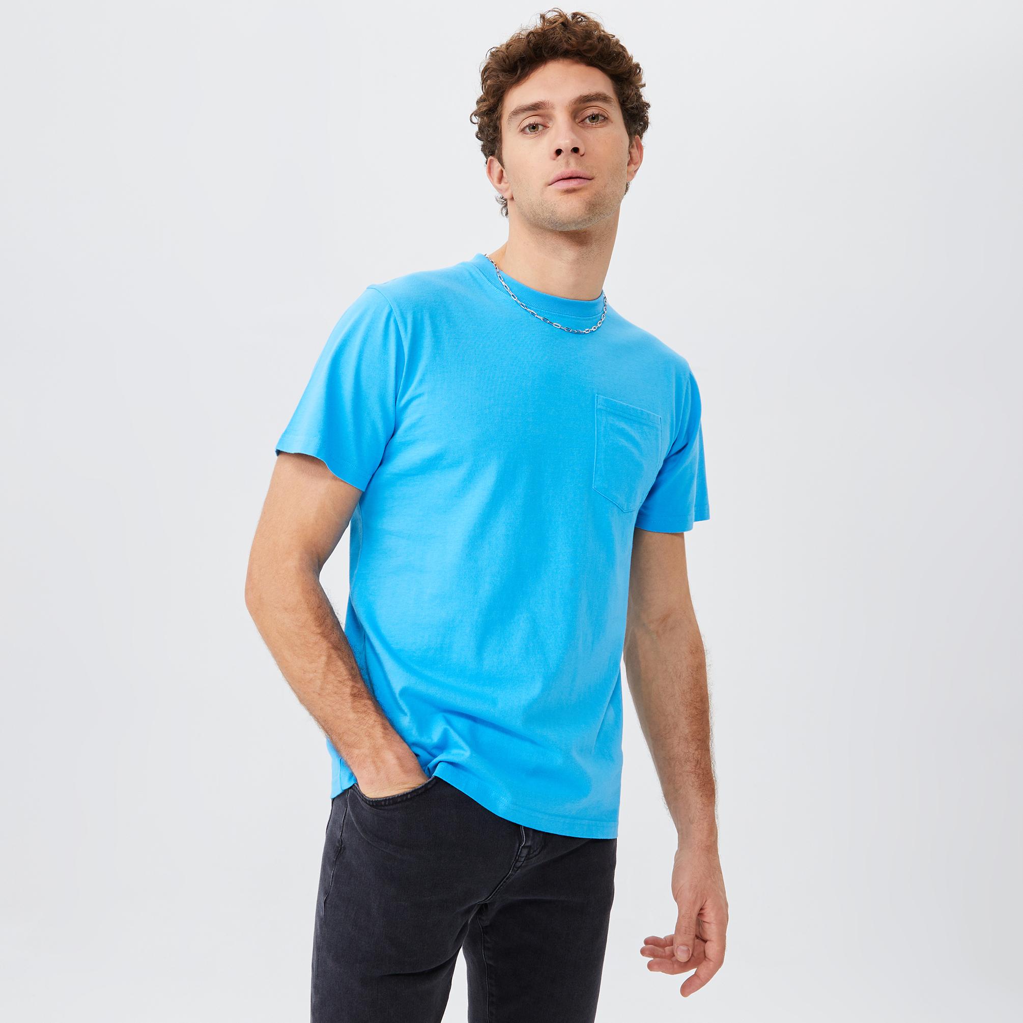  The Hundreds Perfect Pocket Erkek Mavi T-Shirt