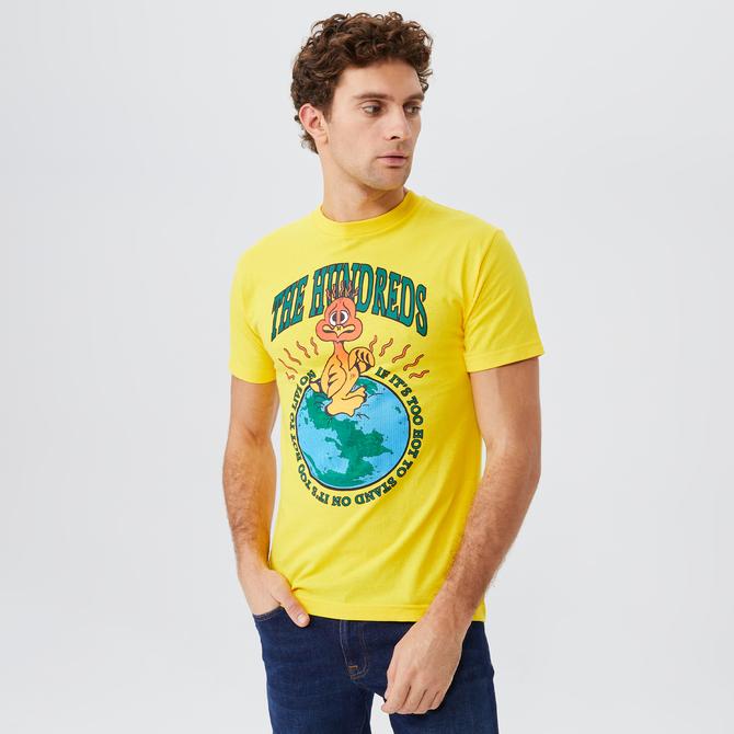  The Hundreds Climate Erkek Sarı T-Shirt