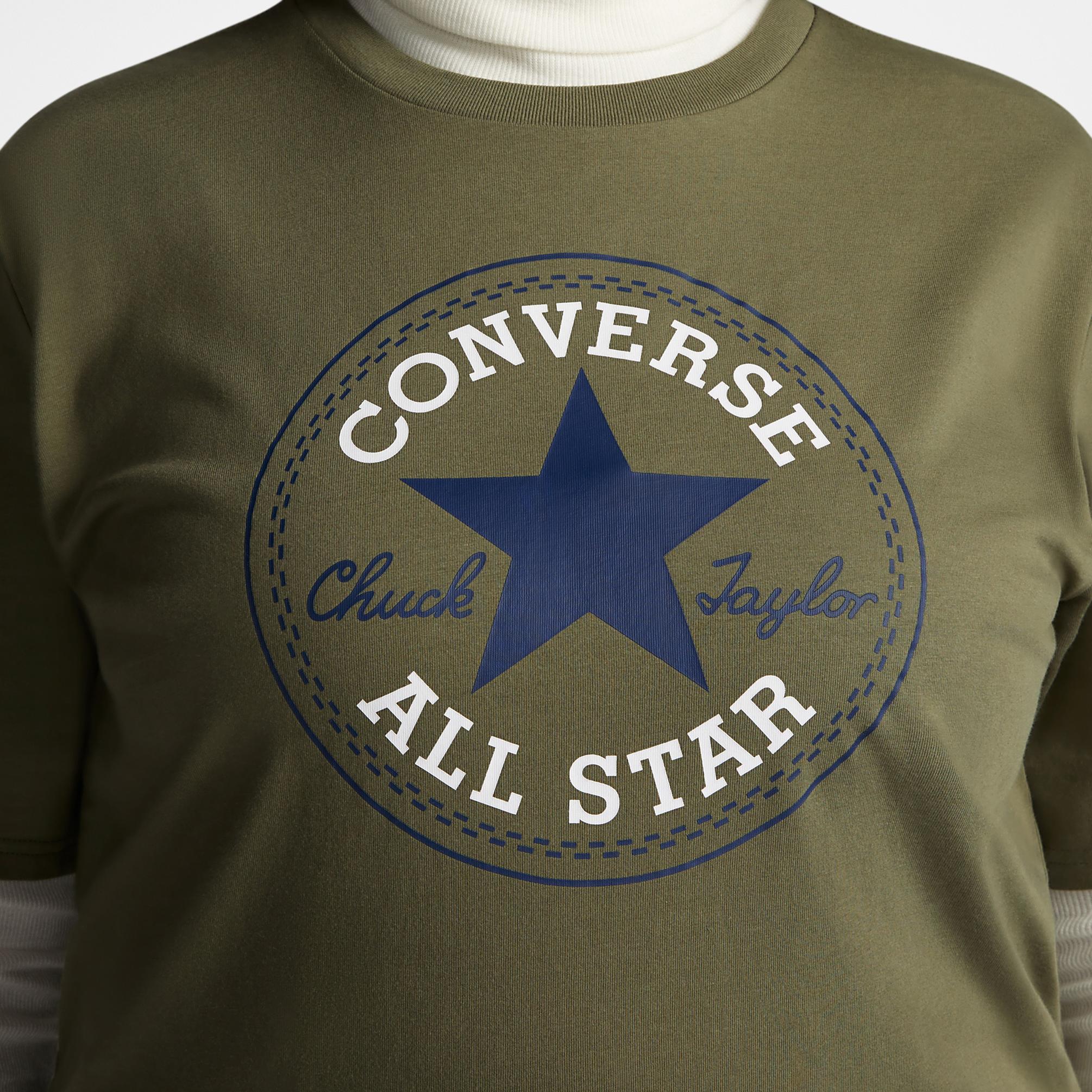  Converse Chuck Patch  Unisex Haki T-Shirt