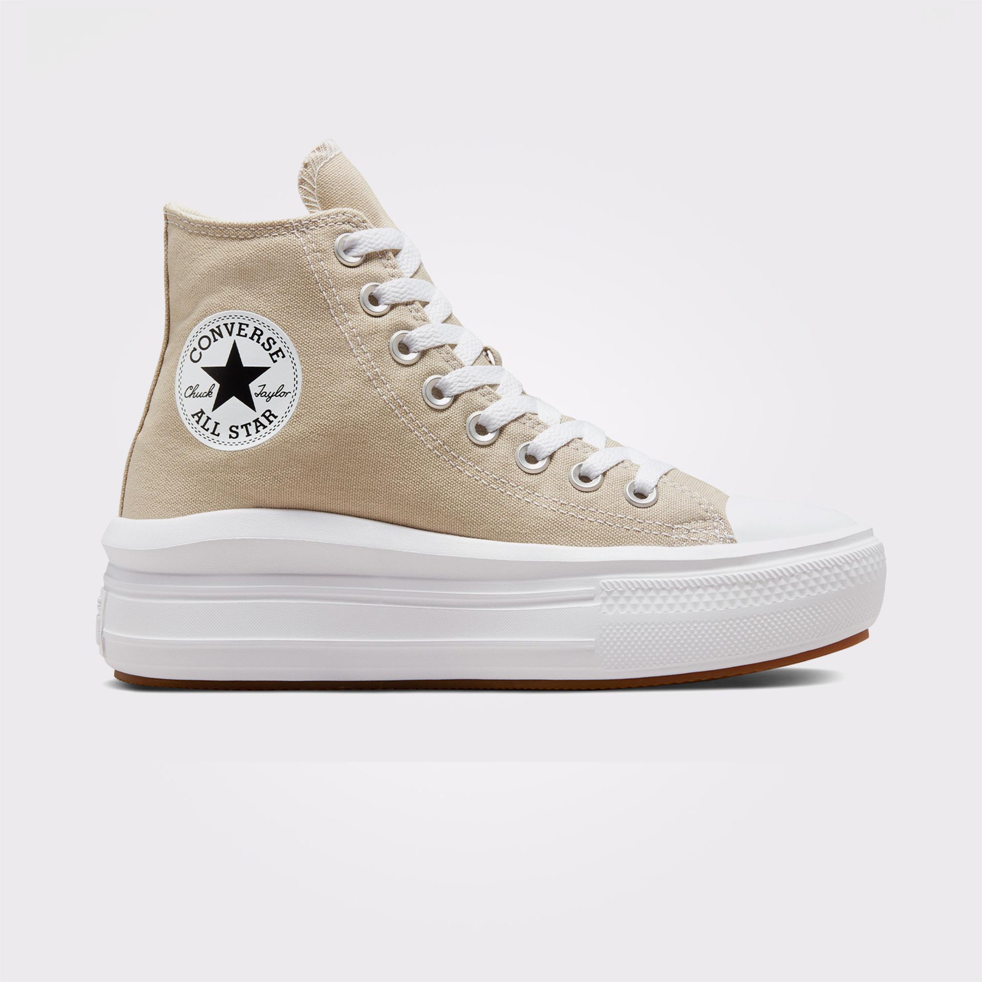 Krem Converse Chuck Taylor All Star Move Unisex Sneaker -