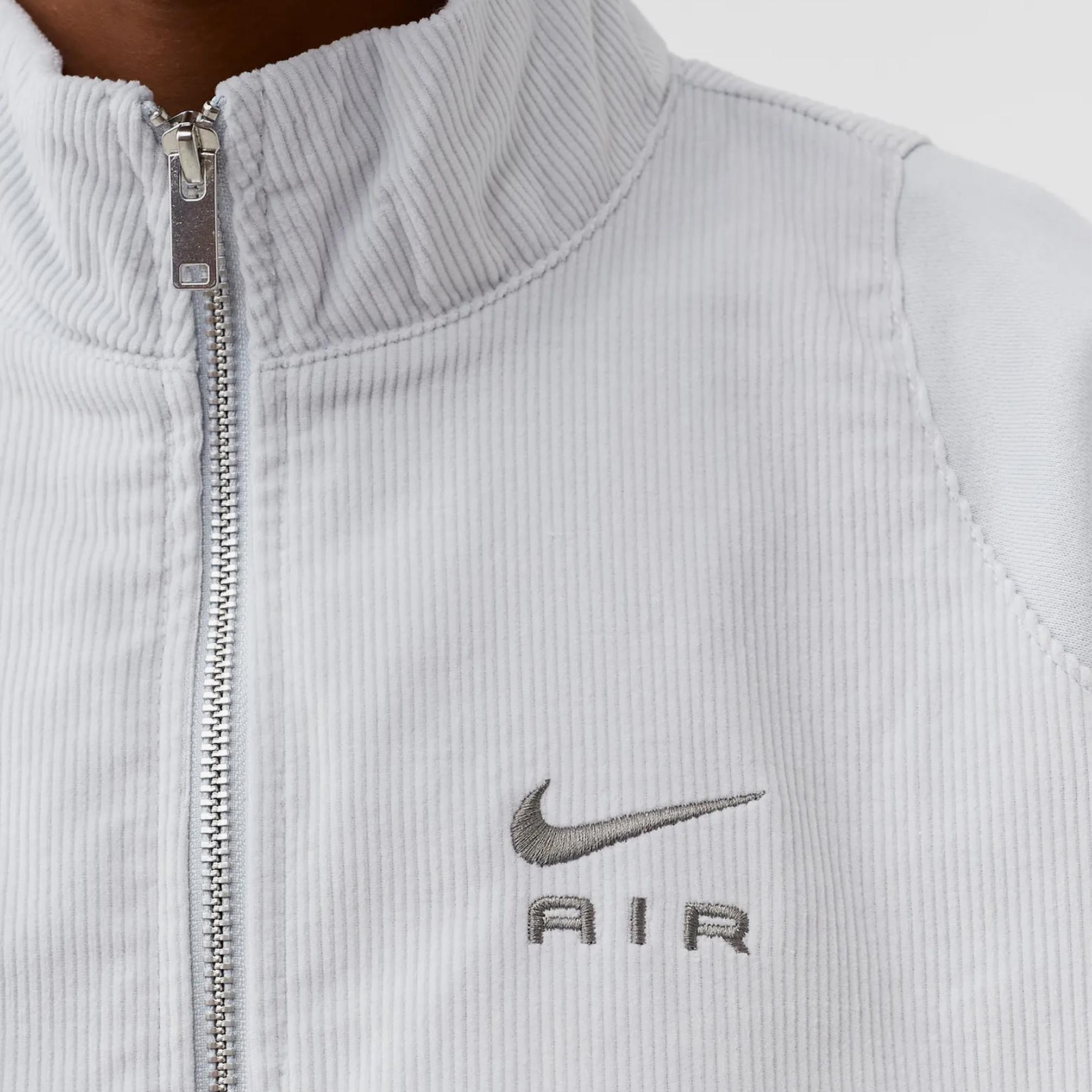  Nike Corduroy Fleece Full-Zip Kadın Gri Ceket