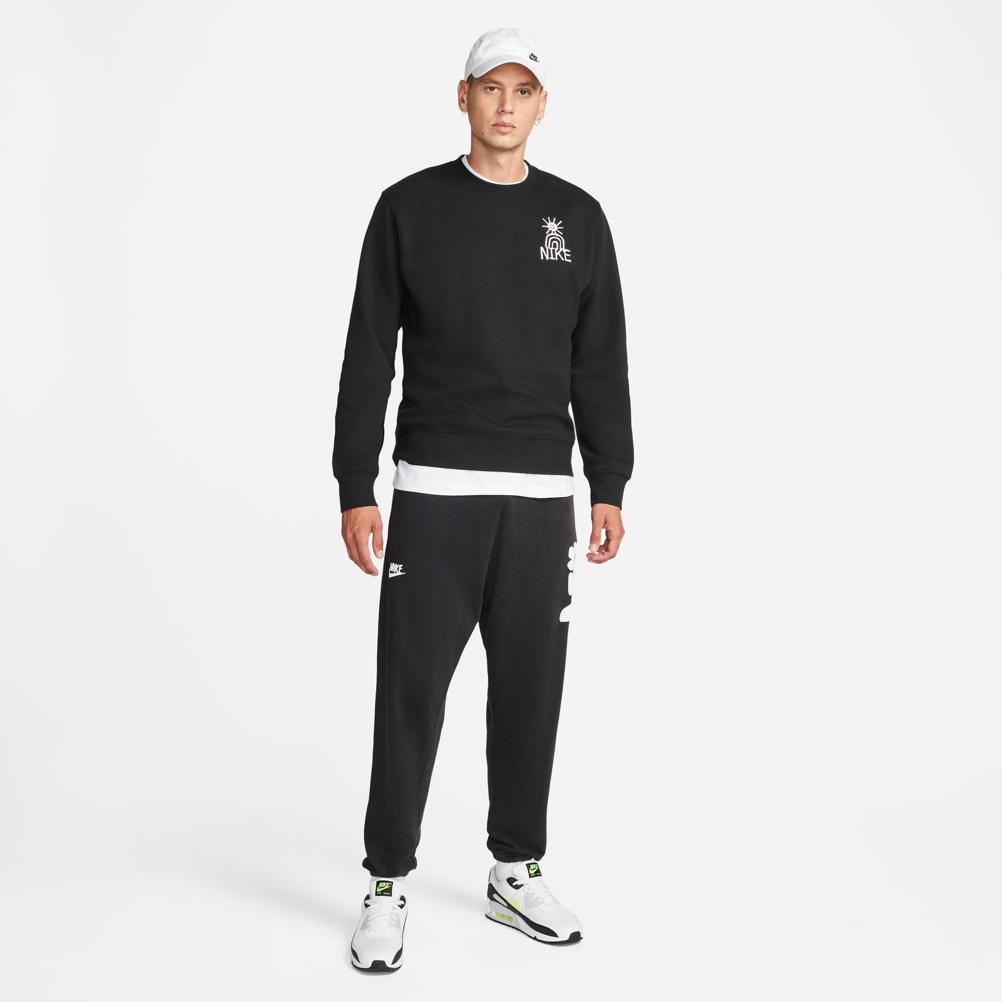  Nike Sportswear Hbr C Bb Erkek Siyah Sweatshirt