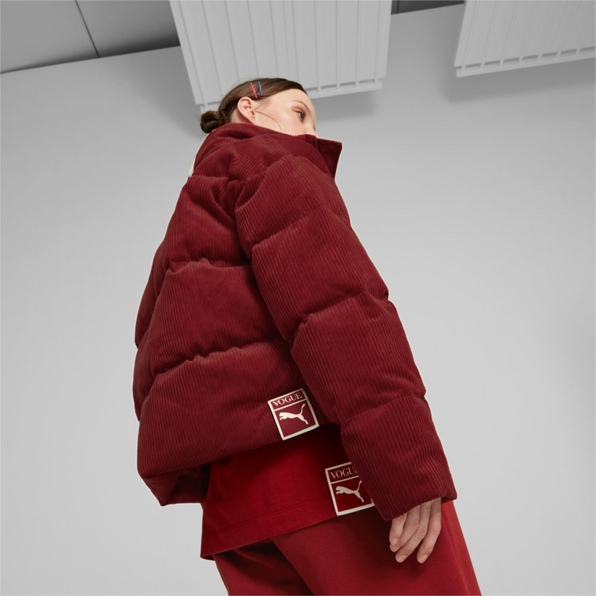  Puma X Vogue Oversized Puffer Kadın Kırmızı Mont