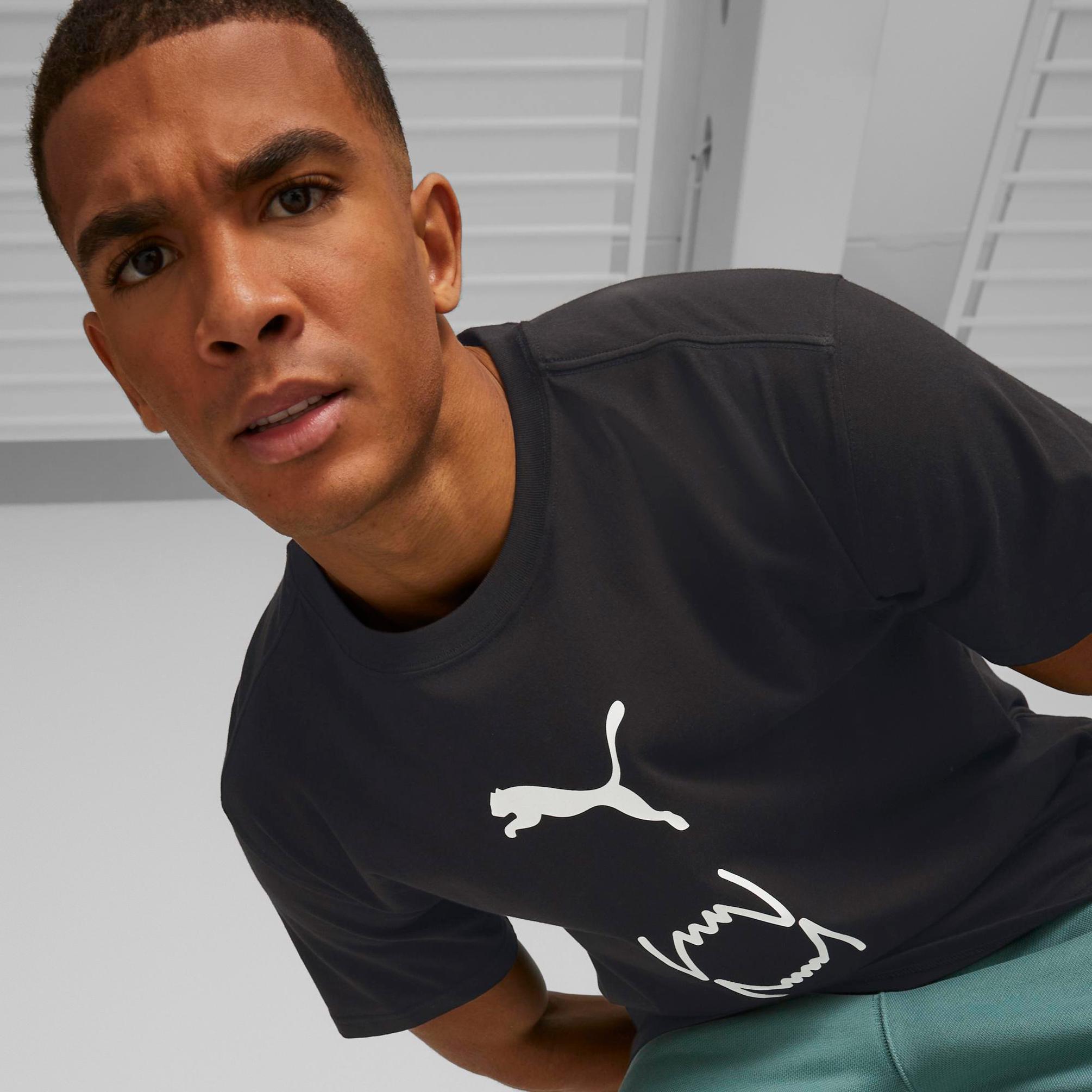 Puma Franchise Core Erkek Siyah T-Shirt
