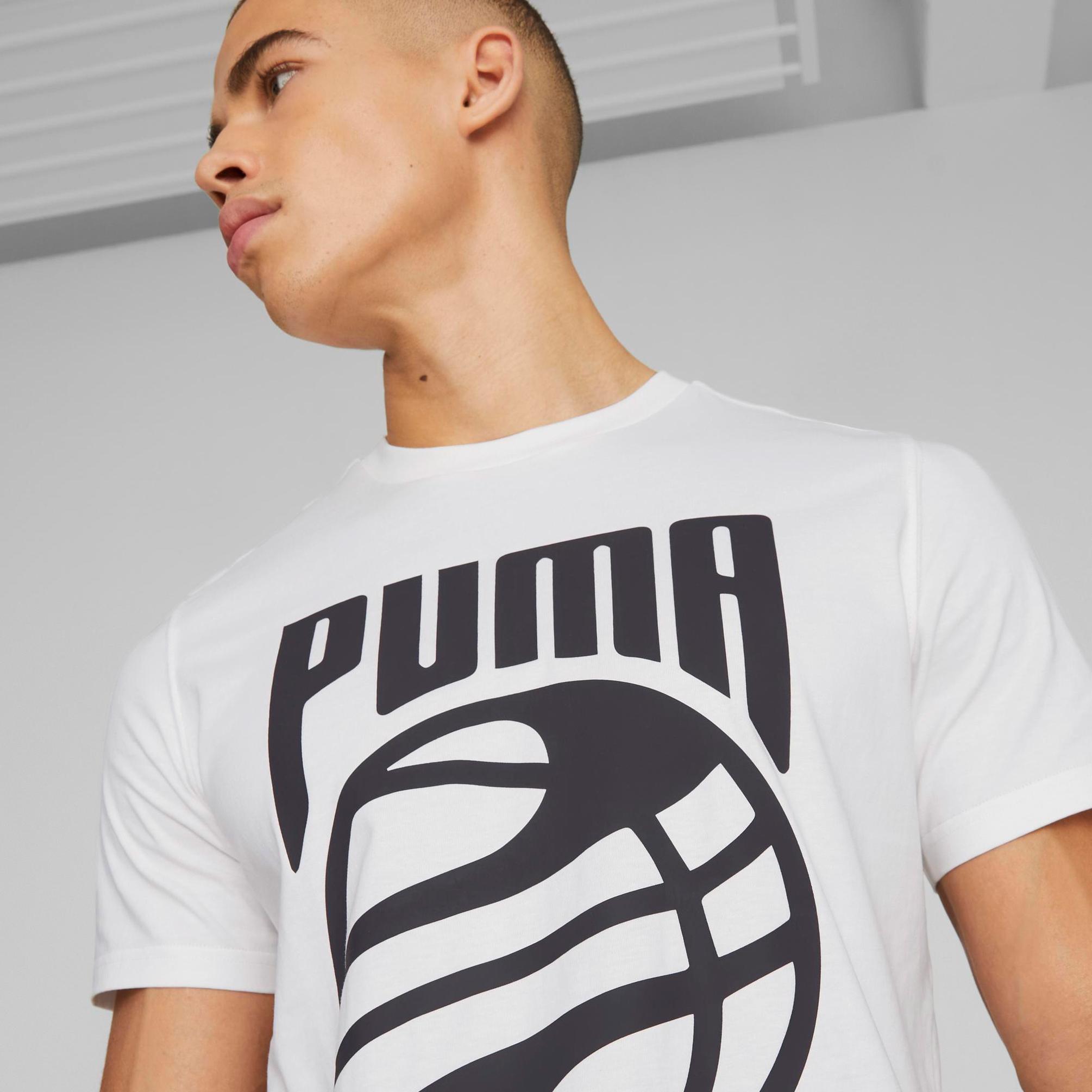  Puma Posterize Tee PUMA White Erkek Beyaz T-Shirt