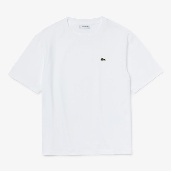  Lacoste Loose Fit Kadın Beyaz T-Shirt