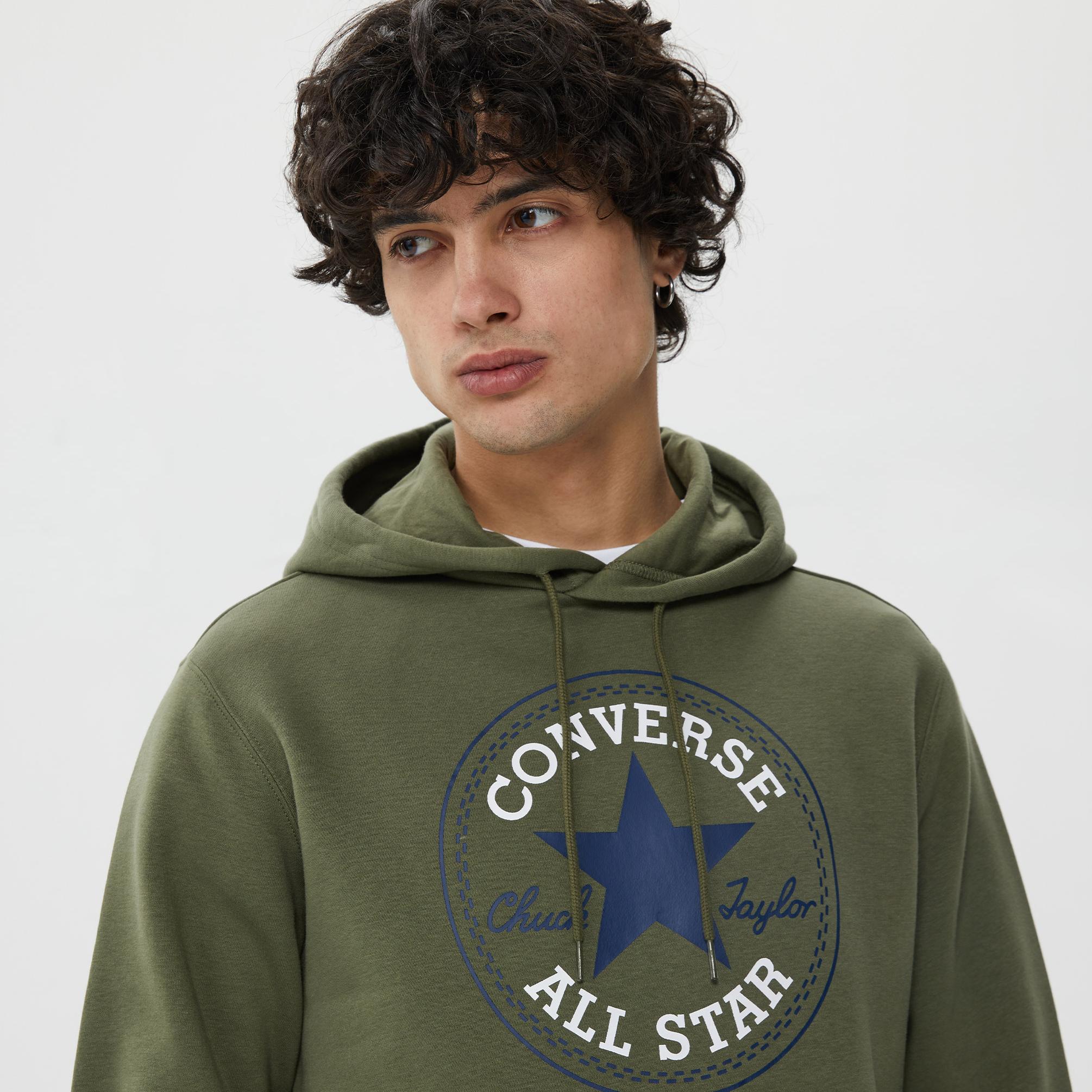 Converse Standard Fit Center Front Large Chuck Patch Core Po Unisex Haki  Hoodie - HouseOfSuperStep