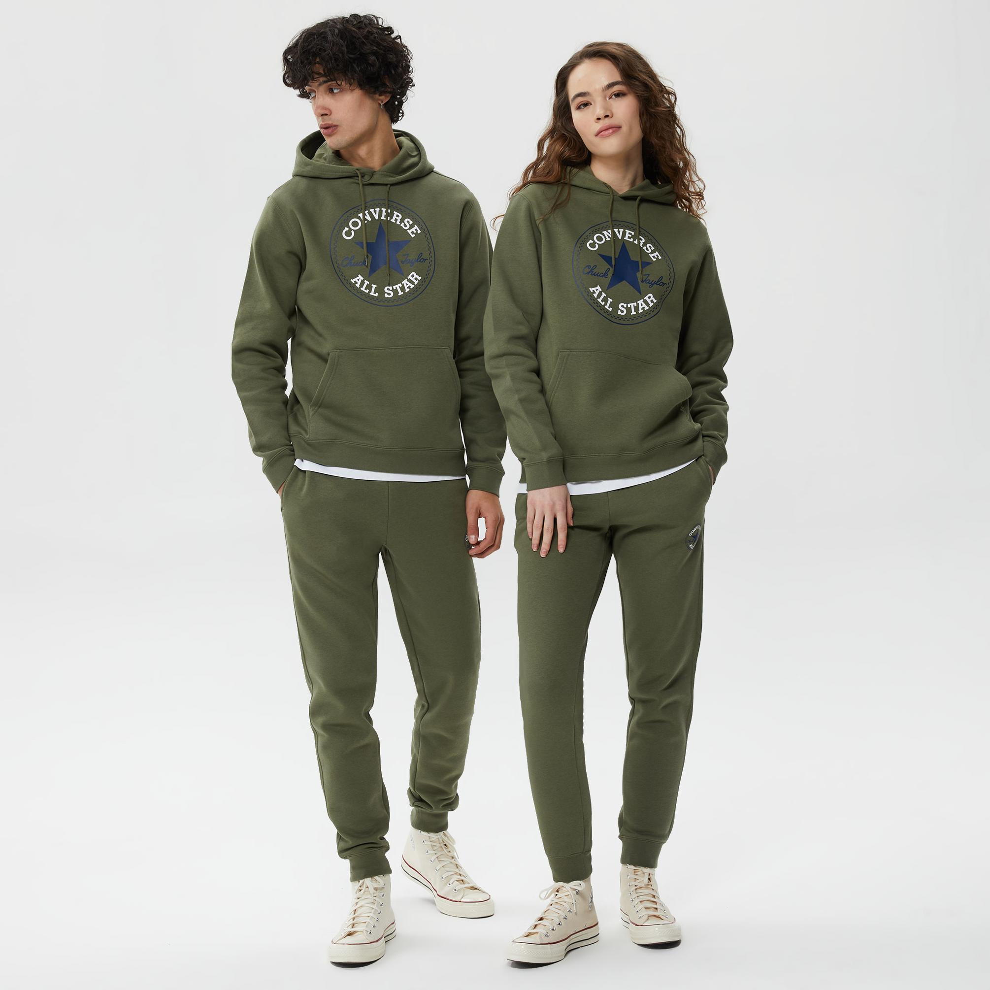 Converse Standard Fit Center Front Large Chuck Patch Core Po Unisex Haki  Hoodie - HouseOfSuperStep