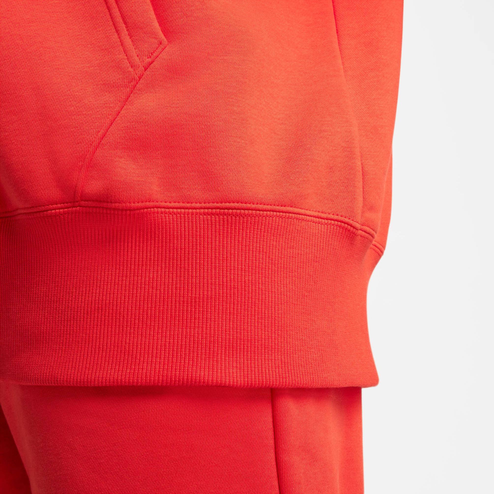  Nike Sportswear Fleece Full-Zip Kadın Kırmızı Eşofman Üstü
