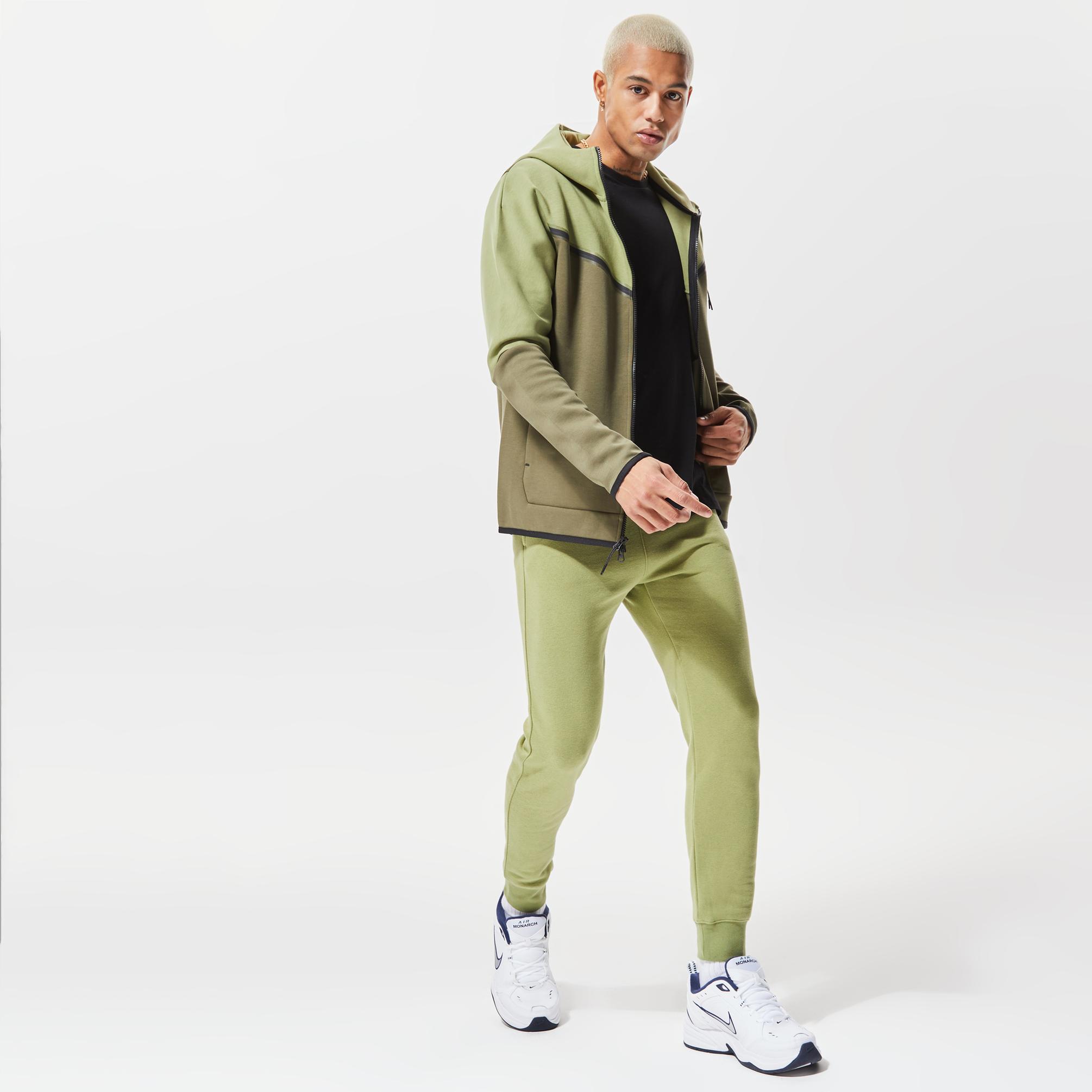  Nike Sportswear Tech Fleece Full-Zip Erkek Yeşil Eşofman Üstü
