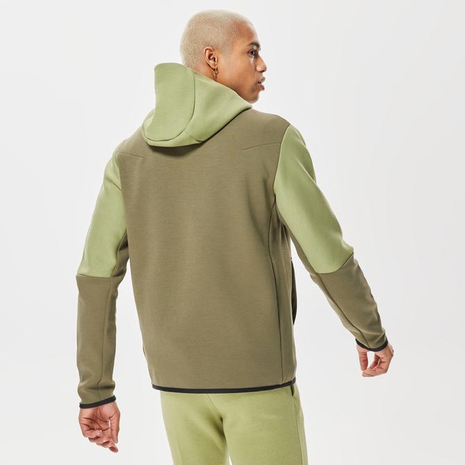  Nike Sportswear Tech Fleece Full-Zip Erkek Yeşil Eşofman Üstü