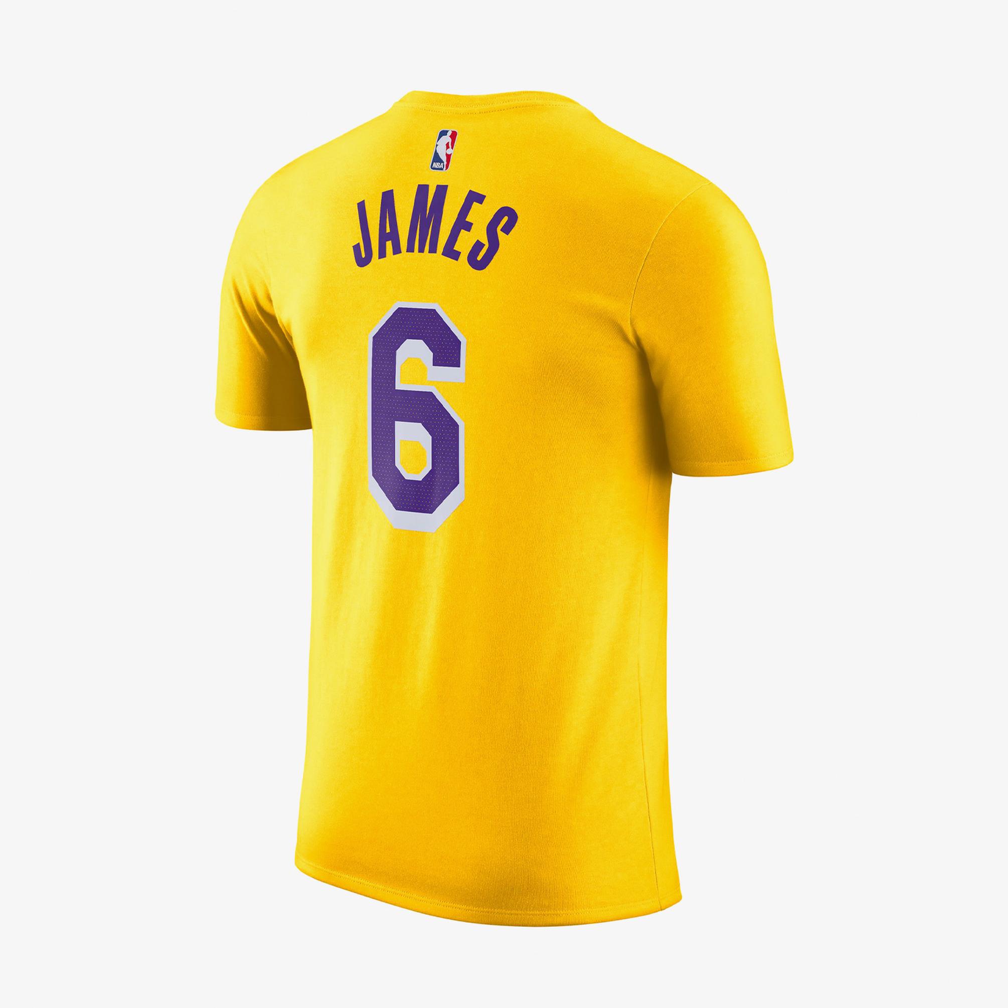  Nike Los Angeles Lakers NBA Erkek Sarı T-Shirt