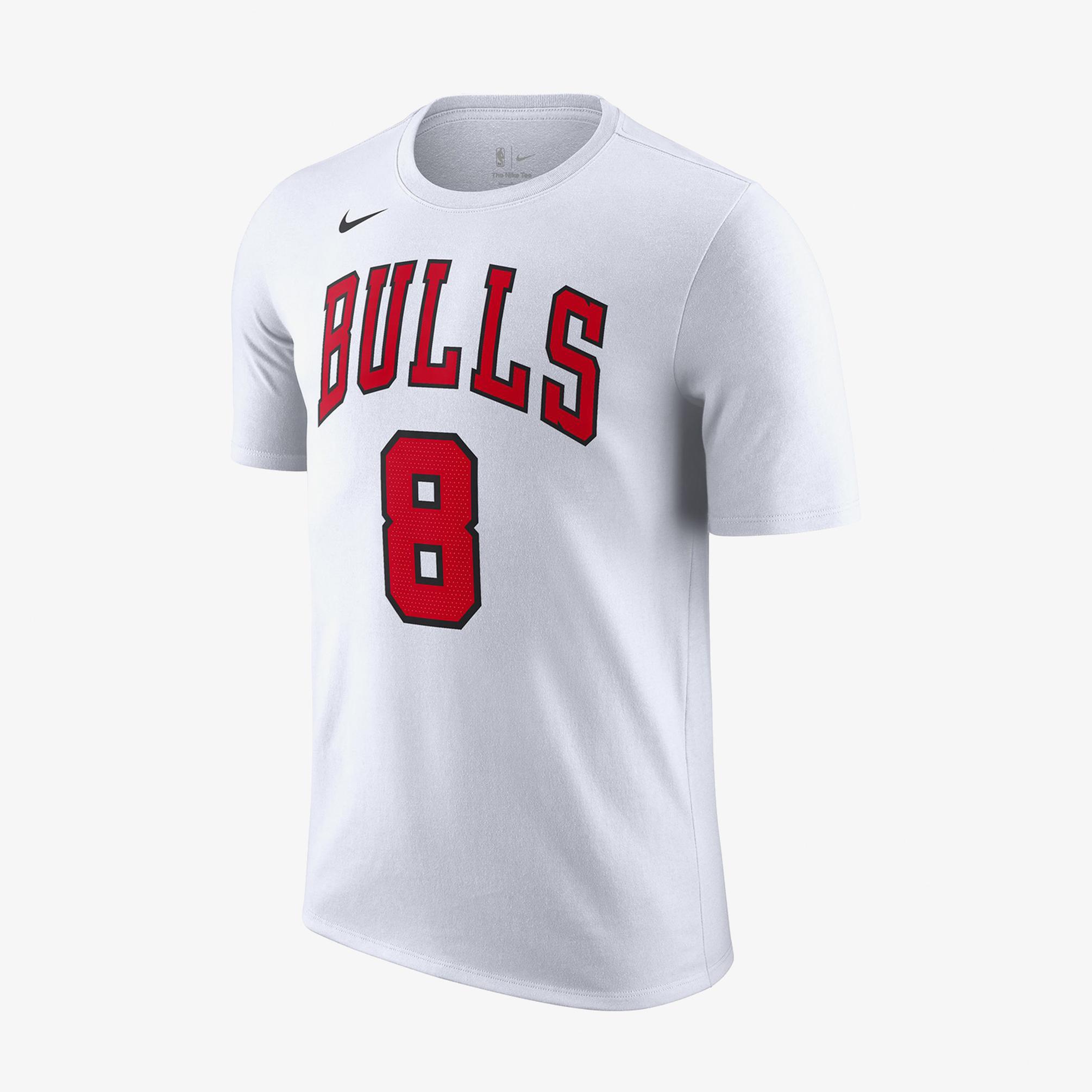  Nike Chicago Bulls Erkek Beyaz T-Shirt