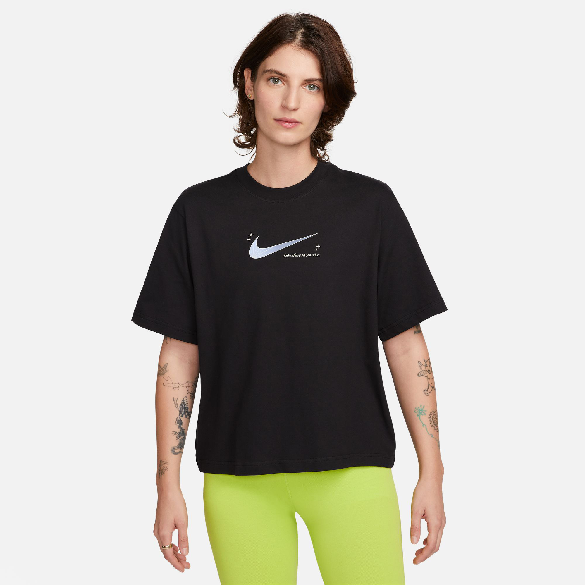 Nike Sportswear Boxy Kadın Siyah T-Shirt