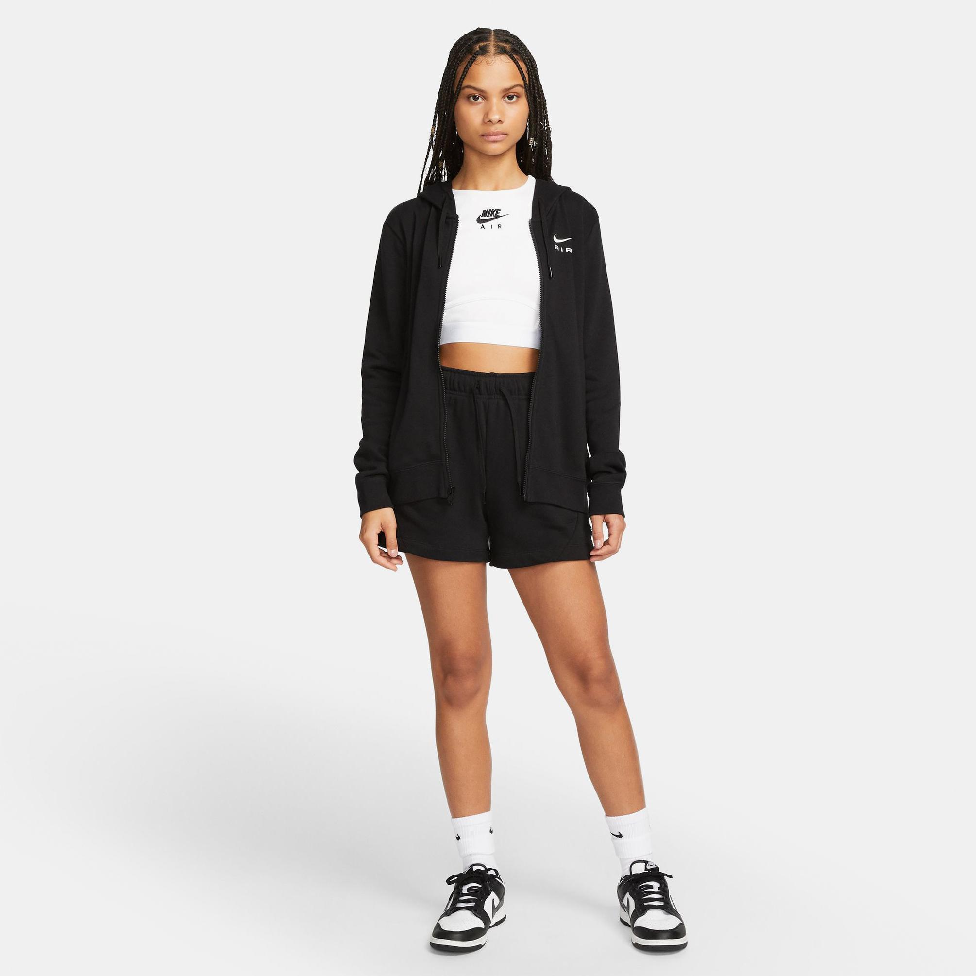  Nike Sportswear Air Fleece Kadın Siyah Eşofman Üstü