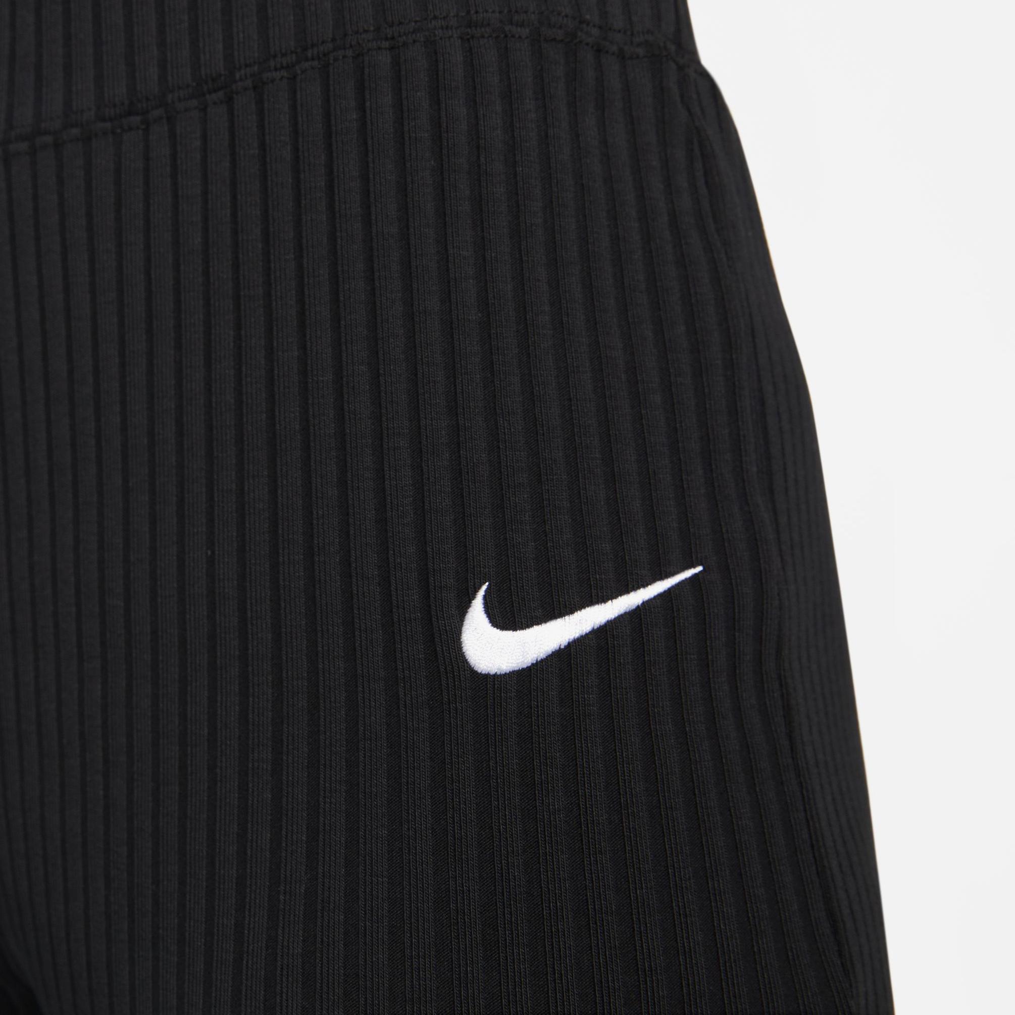  Nike Sportswear Rib Jersey Kadın Siyah Eşofman Altı