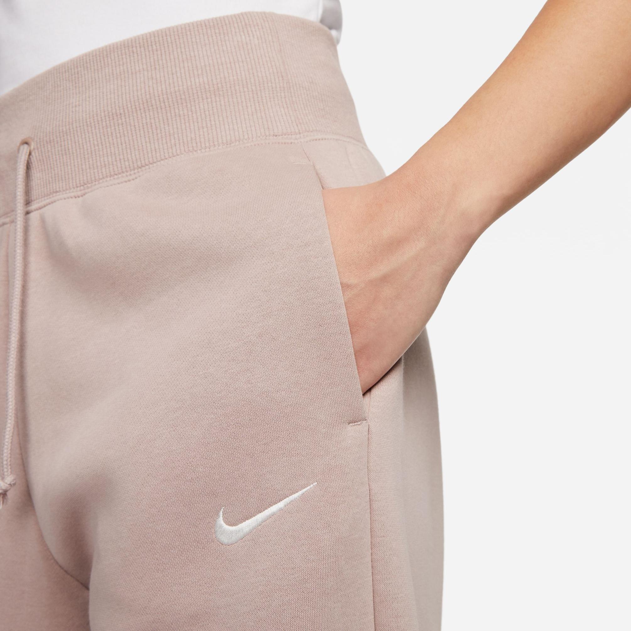  Nike Sportswear Phoenix Fleece High-Waisted Kadın Pembe Eşofman Altı