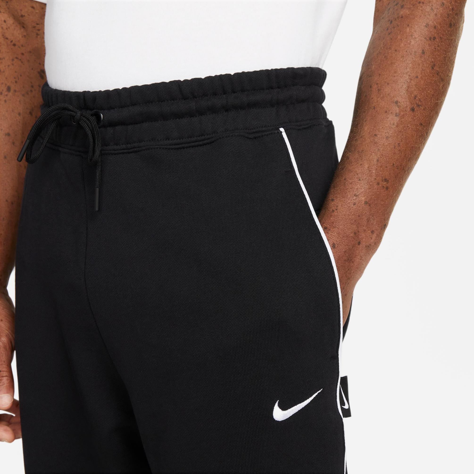  Nike Swoosh Fleece Erkek Siyah Eşofman Altı