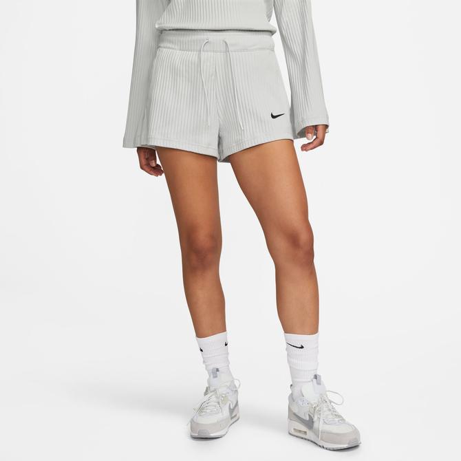  Nike Sportswear Rib Jersey Kadın Gri Şort