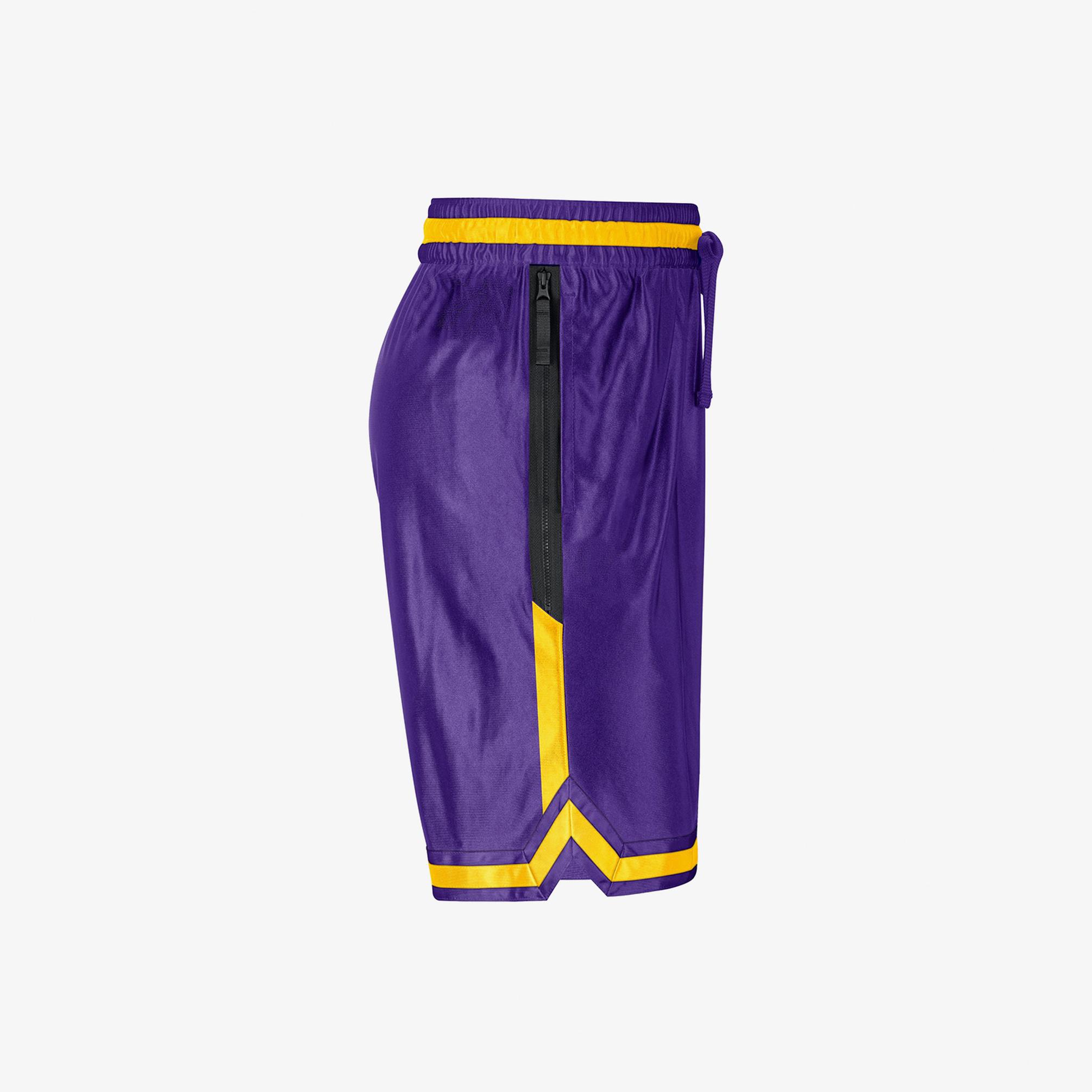  Nike Los Angeles Lakers Courtside Dri-FIT NBA Erkek Sarı/Mor Şort