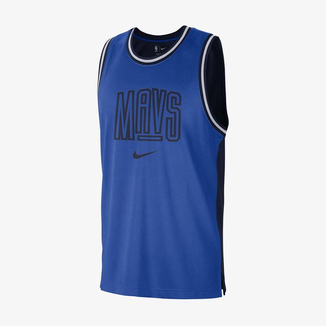  Nike Dallas Mavericks Courtside Dri-FIT NBA Erkek Mavi Forma
