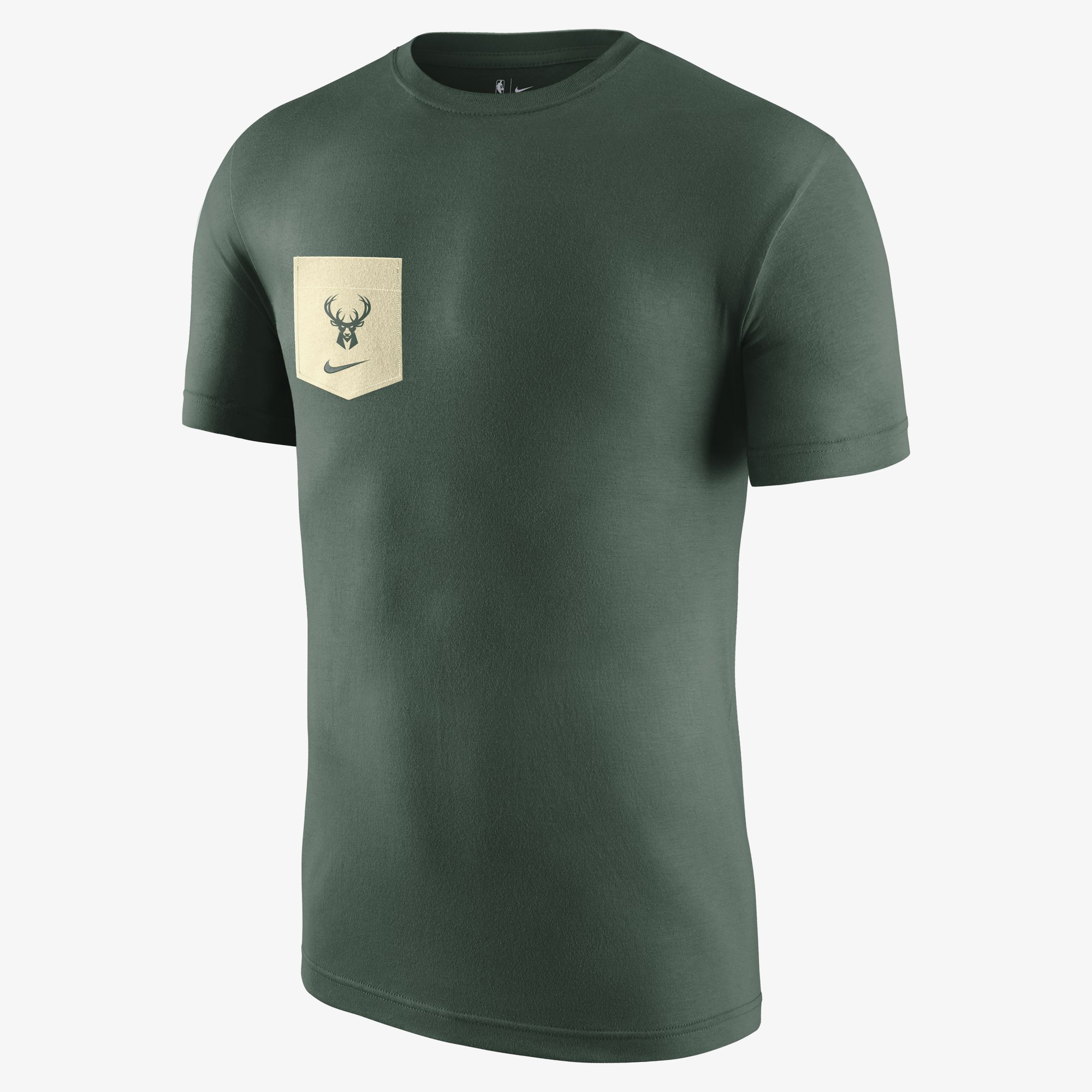 Nike Millwaukee Bucks NBA Erkek Yeşil T-Shirt