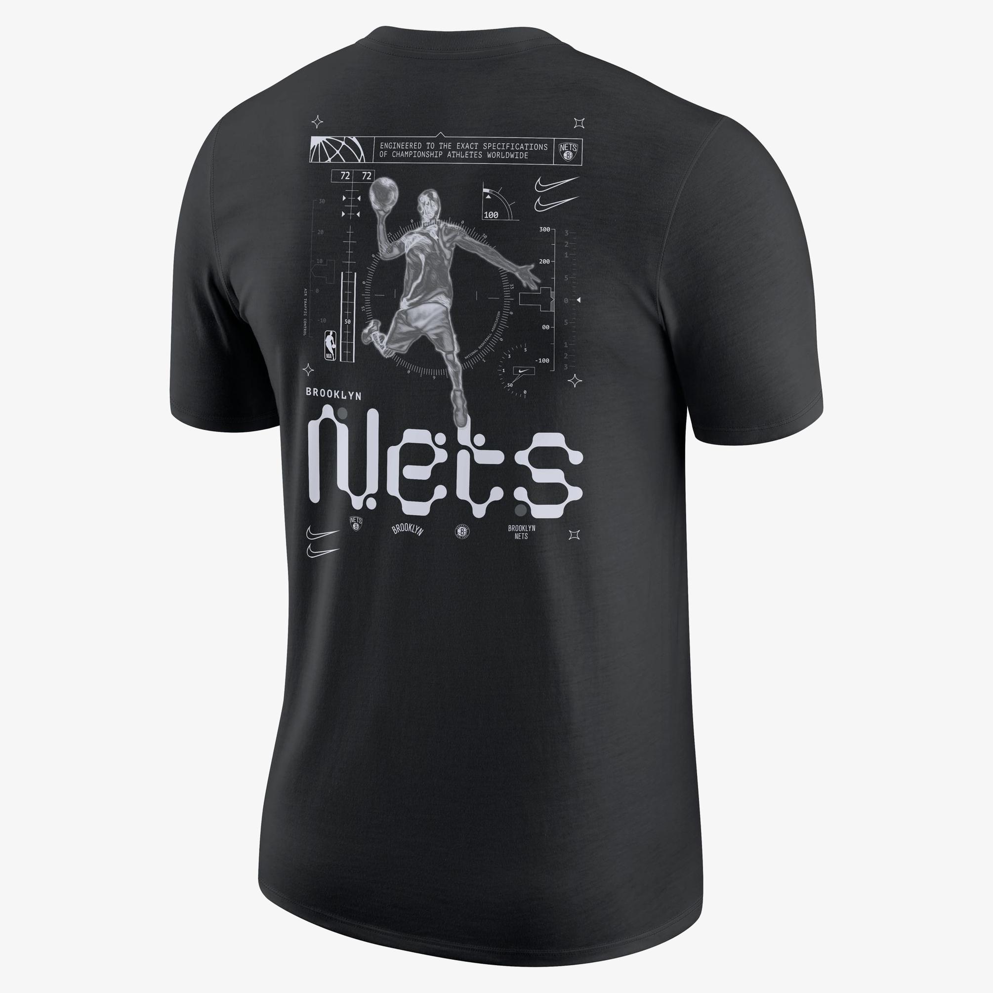  Nike Brooklyn Nets NBA Max90 Erkek Siyah T-Shirt
