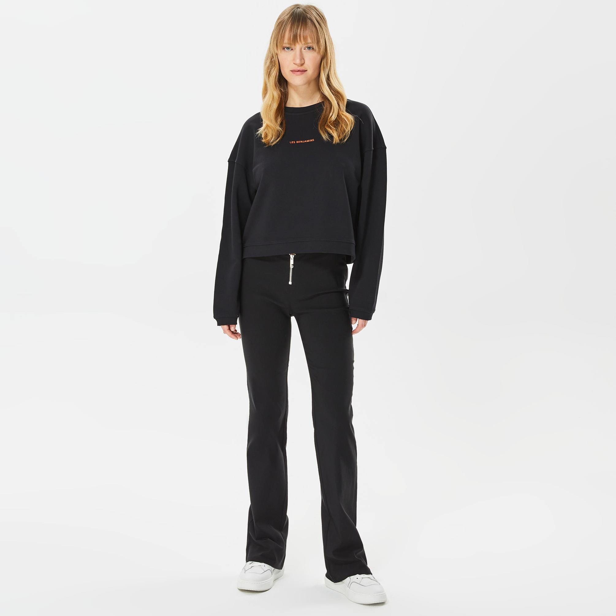  Les Benjamins Core Kadın Siyah Sweatshirt