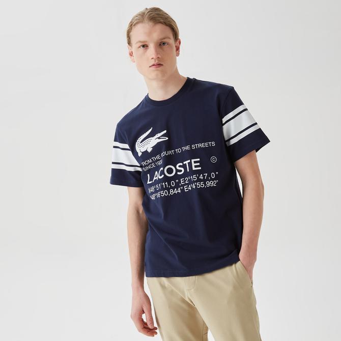  Lacoste Active Erkek Lacivert T-Shirt