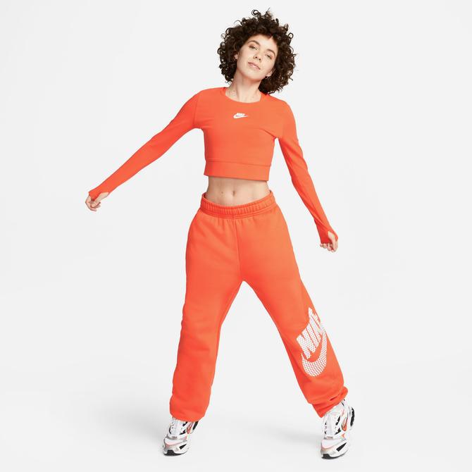  Nike Sportswear Fleece Dance Kadın Turuncu Eşofman Altı