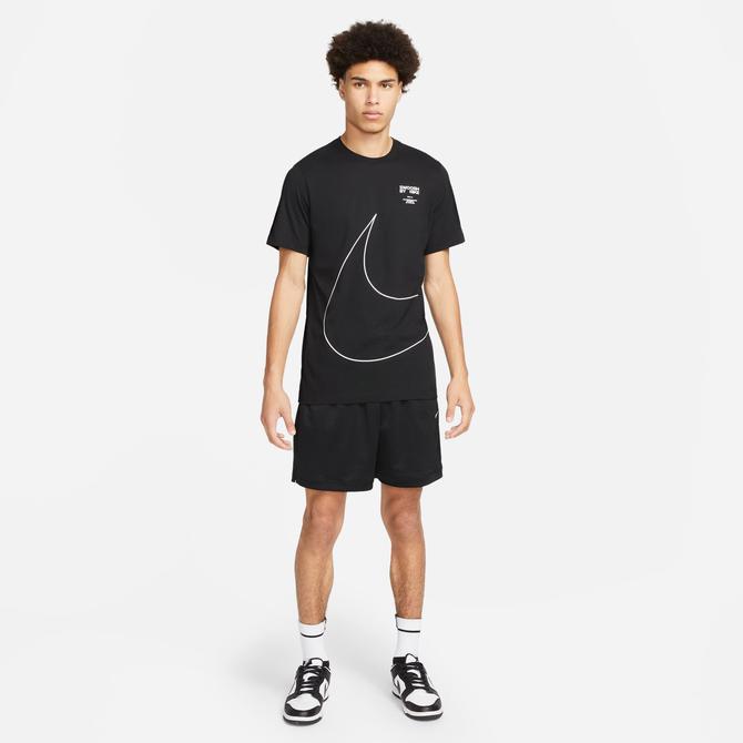 Nike Big Swoosh Erkek Siyah T-Shirt